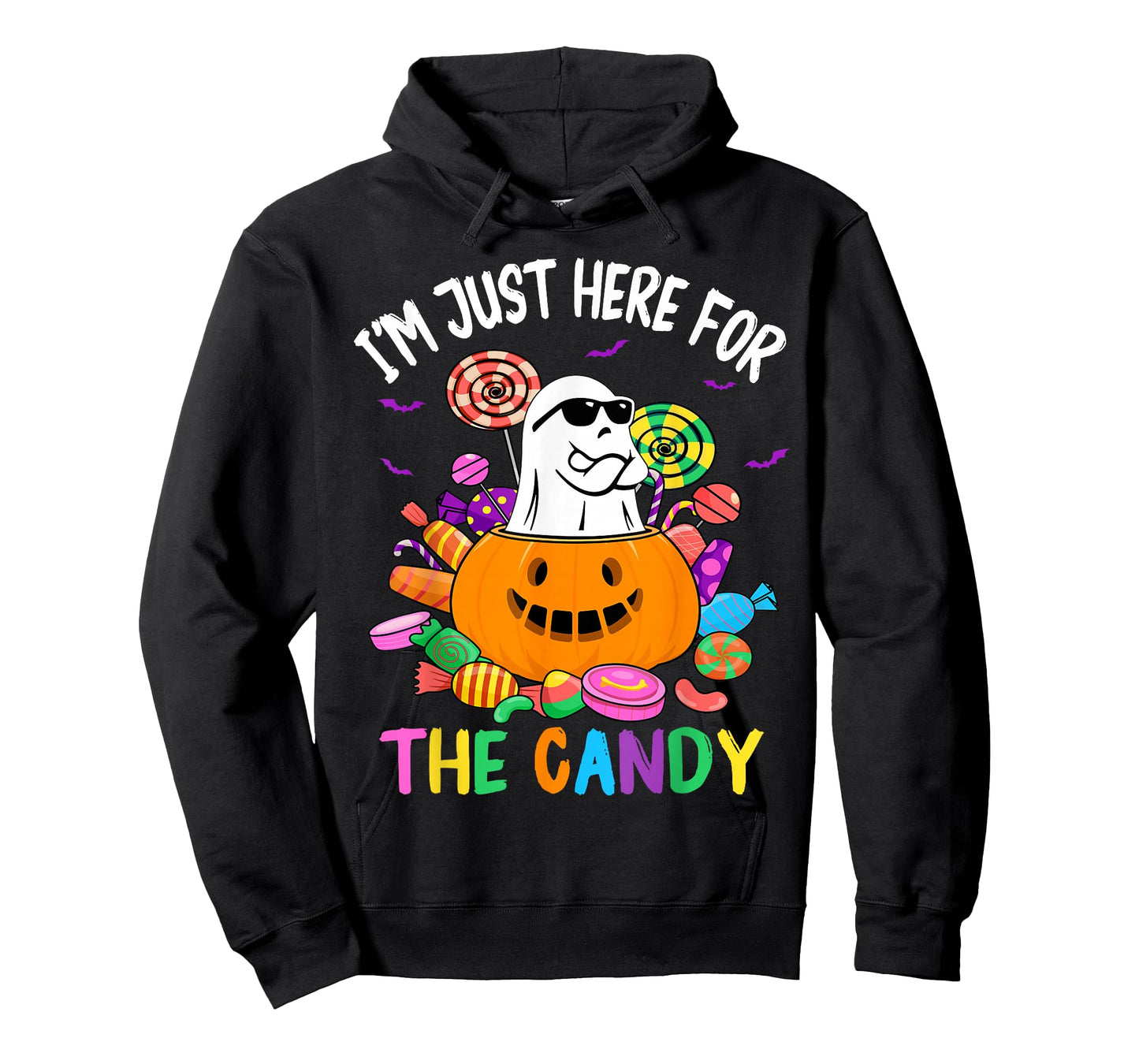 I'm Just Here For The Candy Funny Ghost halloween T-Shirt
