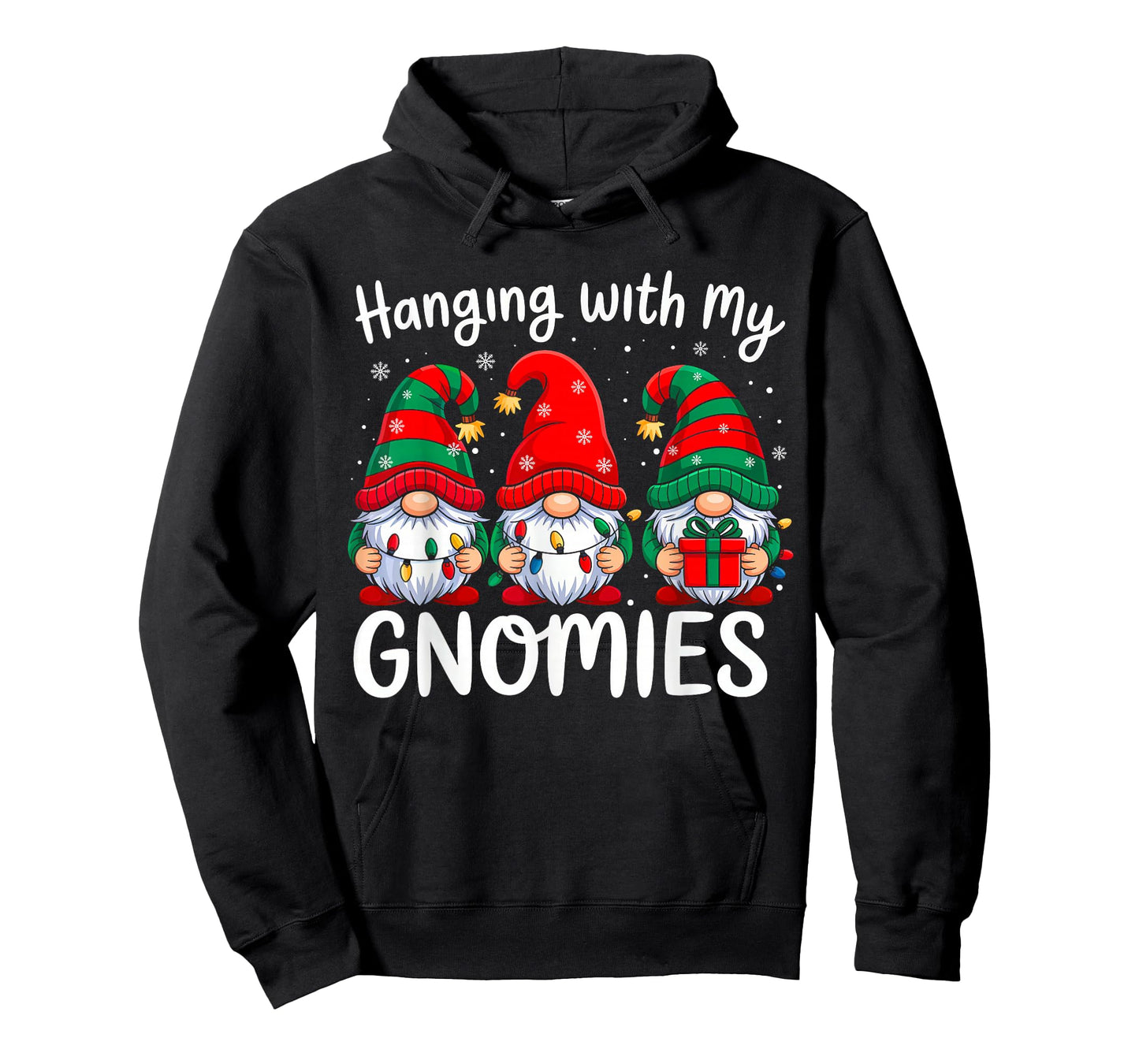 Hanging with My Gnomies Funny Christmas Family Xmas Gnomes T-Shirt