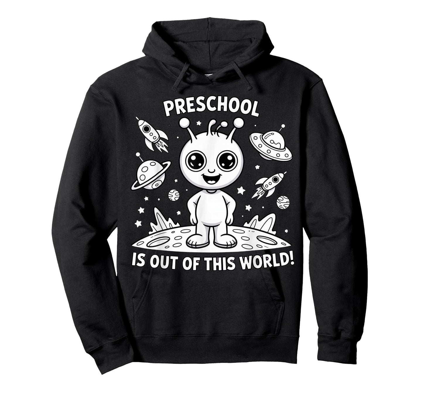 Preschool is Whale-y Great Funny Alien Space Theme T-Shirt