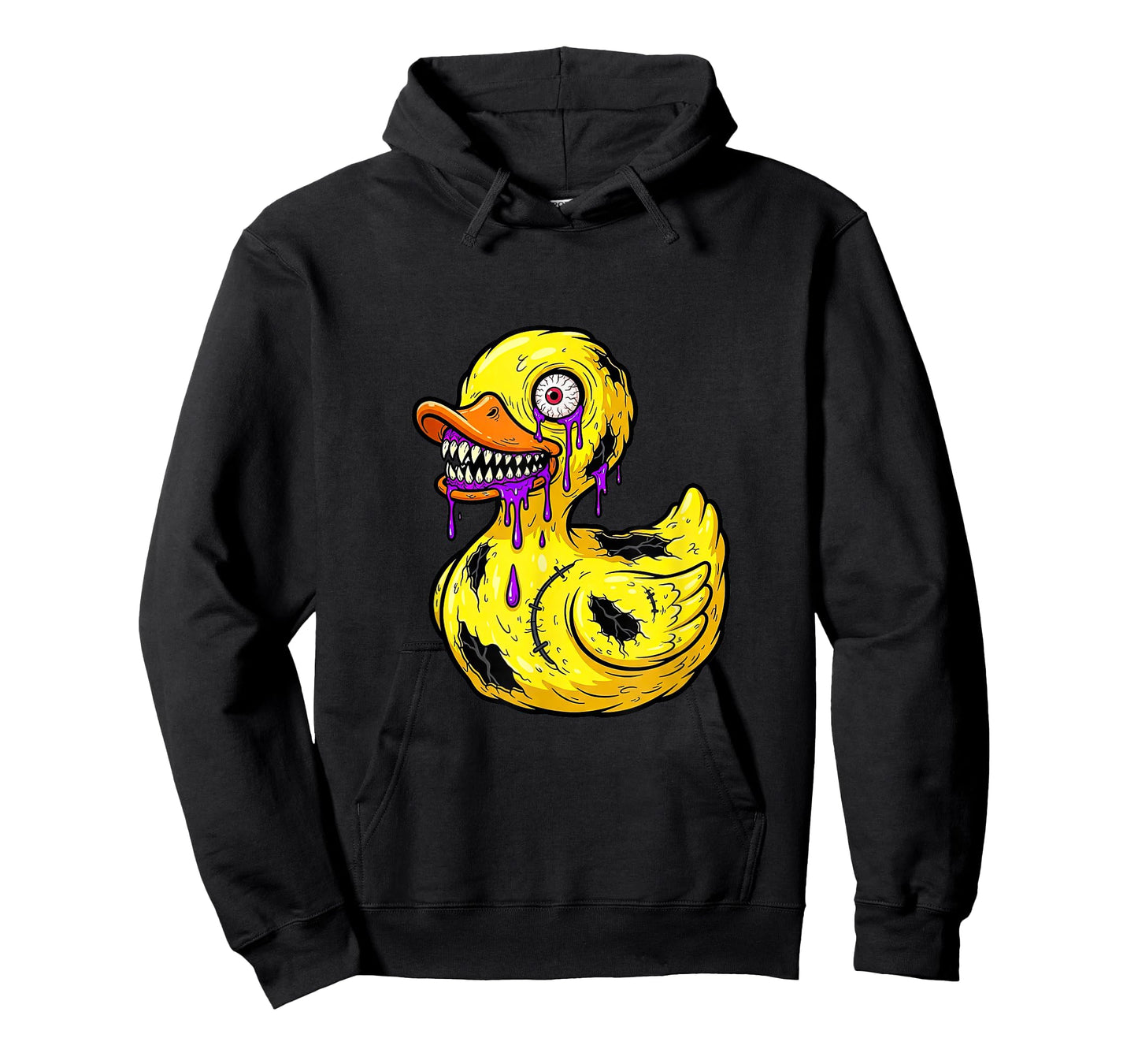Dripping Mutant Duck Horror Rave Art T-Shirt