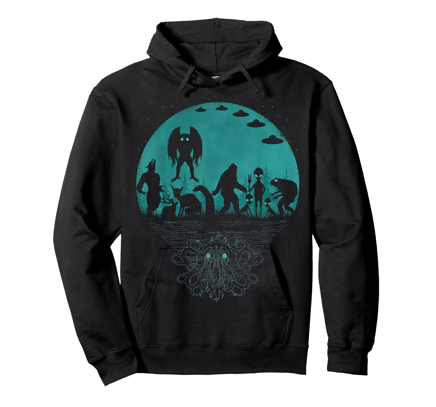 Bigfoot Loch Ness Monster Mothman And Aliens! Funny Cryptid T-Shirt
