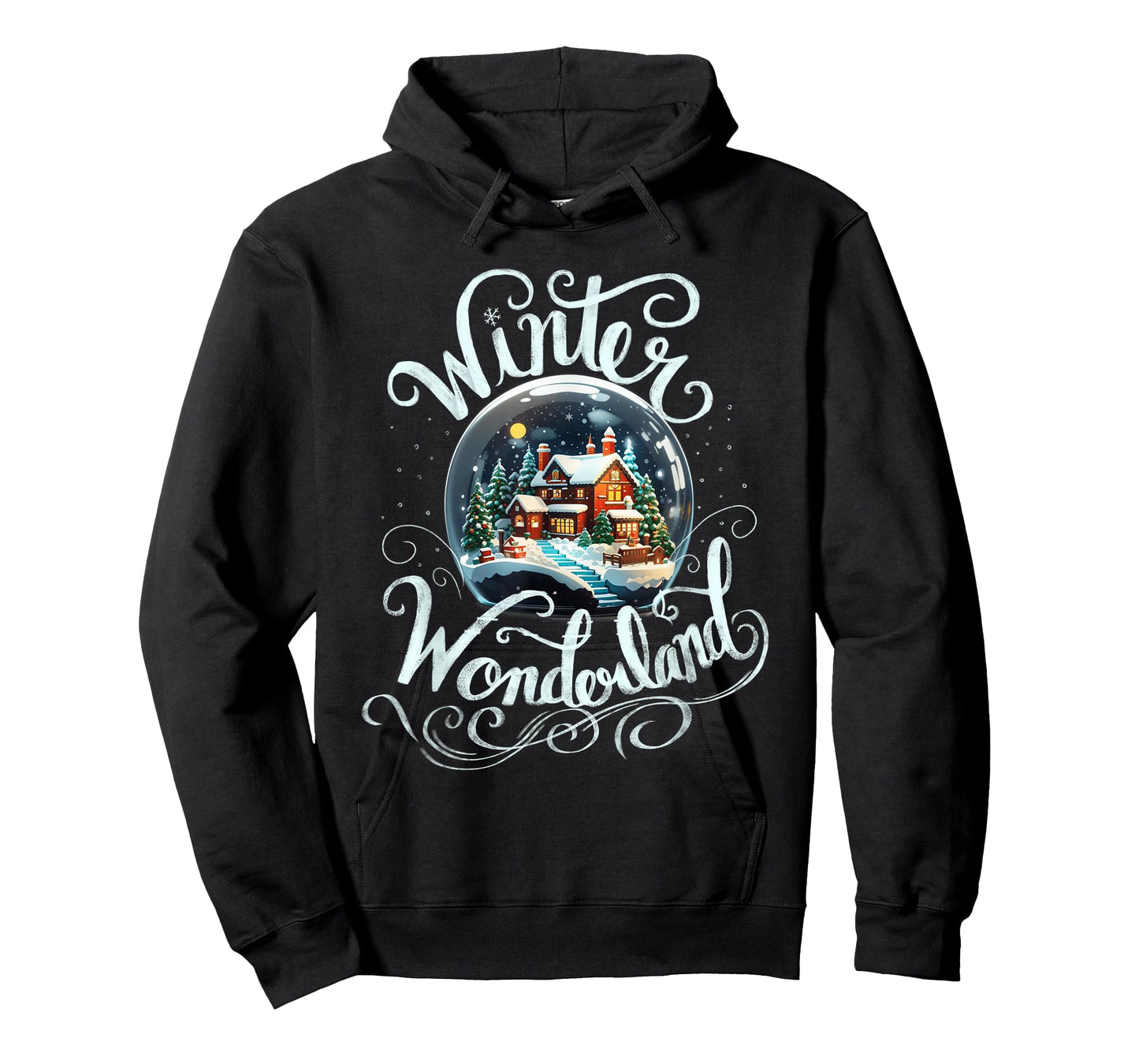 Winter Wonderland Snow Glob Night House Merry Xmas Costume T-Shirt
