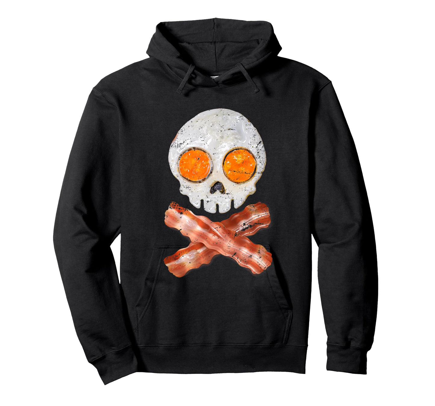 Bacon Egg Breakfast Ghoul Skull Gift Halloween T-Shirt