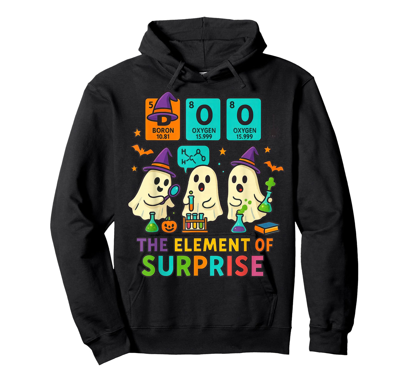 Chemistry Boo The Element of Surprise Cute Chemist Halloween T-Shirt