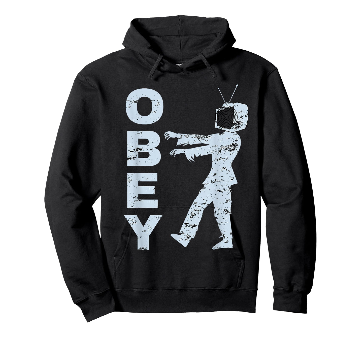 Obey TV Zombie Media Brainwashing Television T-Shirt