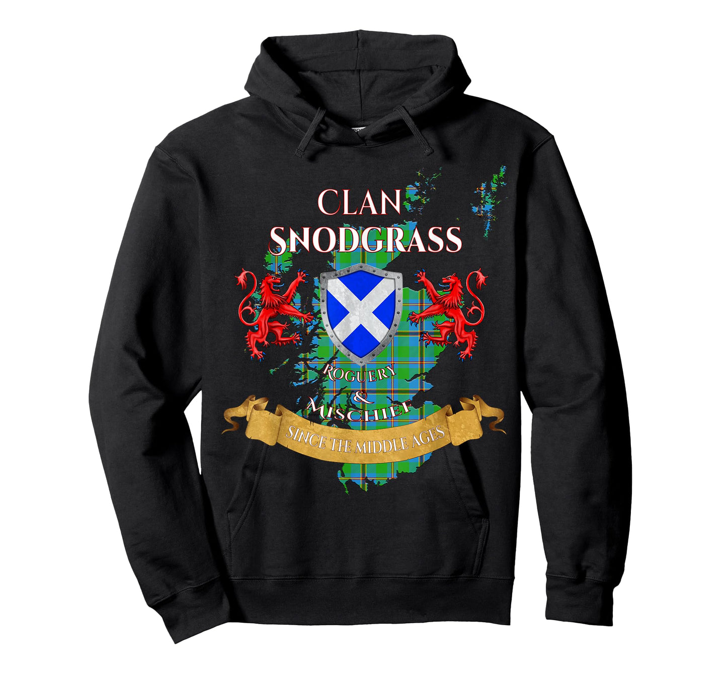 Snodgrass Scottish Family Clan Middle Ages Mischief T-Shirt