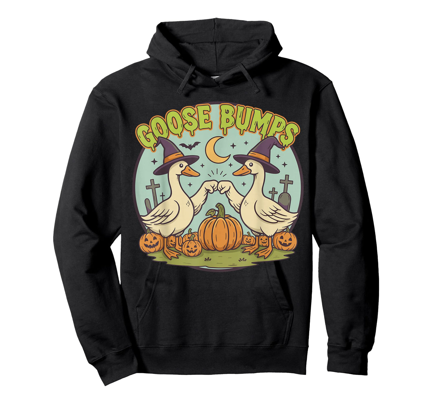 Cute Spooky Goose Shirt, Funny Halloween Goose Bumps T-Shirt