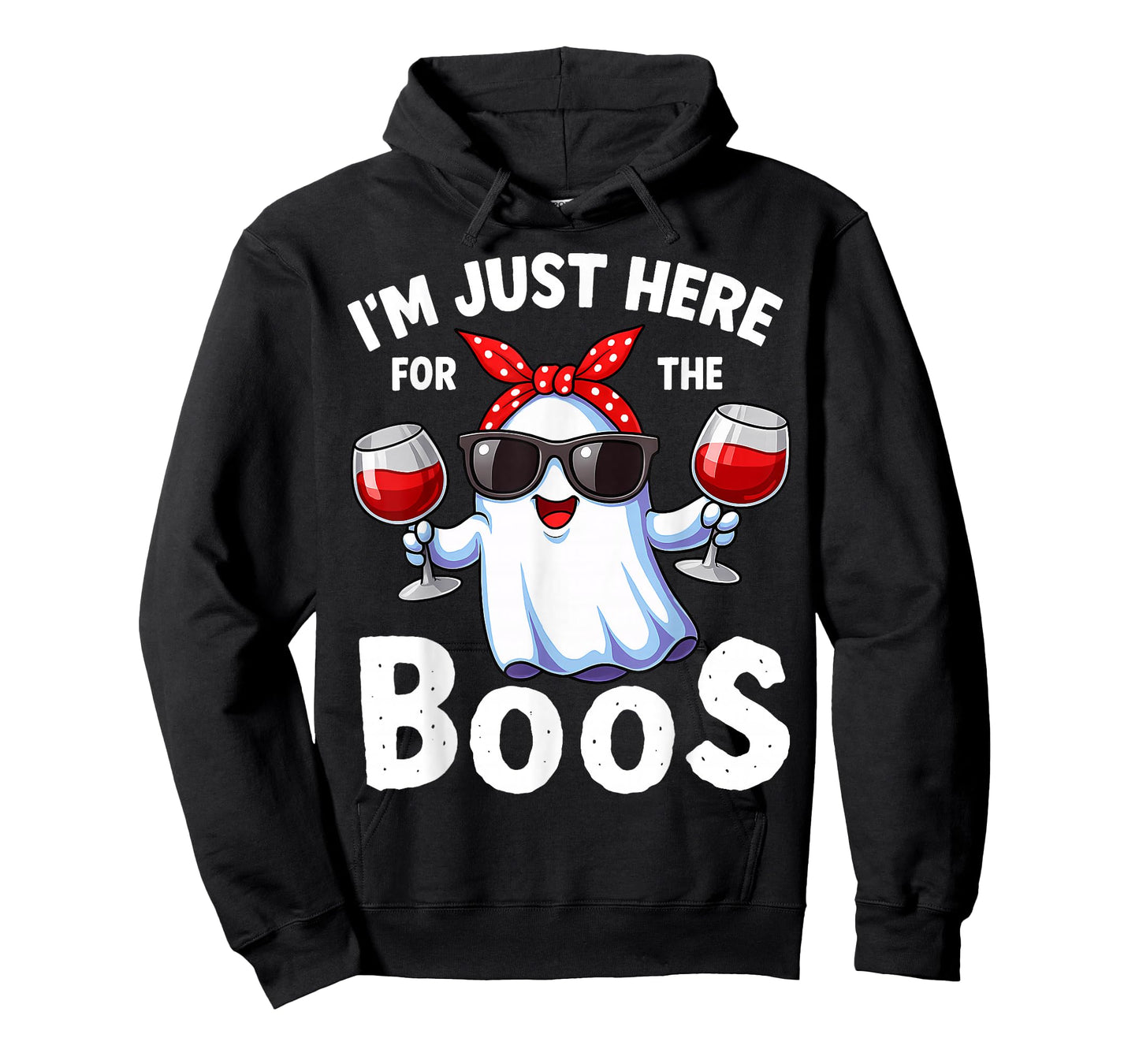 I'm Just Here for The Boos Halloween Women Ghost Vintage T-Shirt