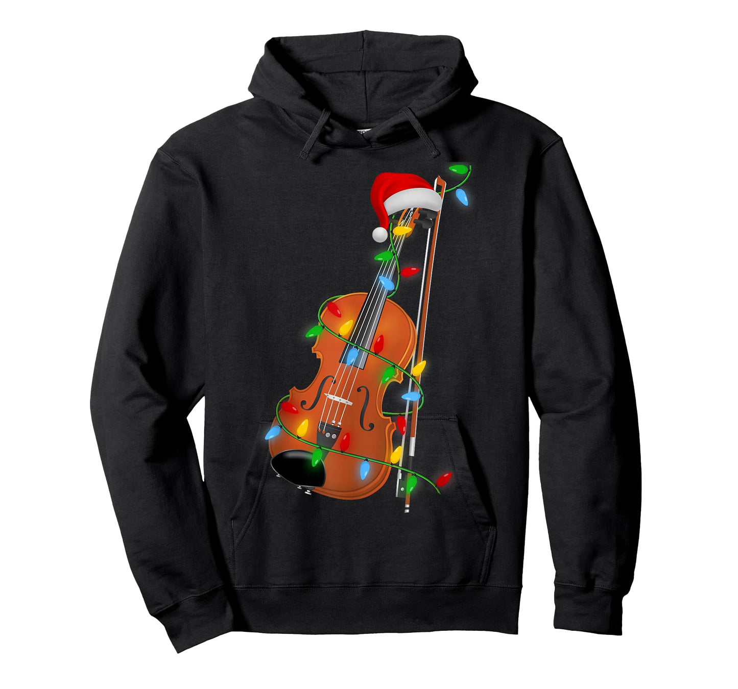 Violin Christmas Lights Violin Music Lover Violinist Xmas T-Shirt