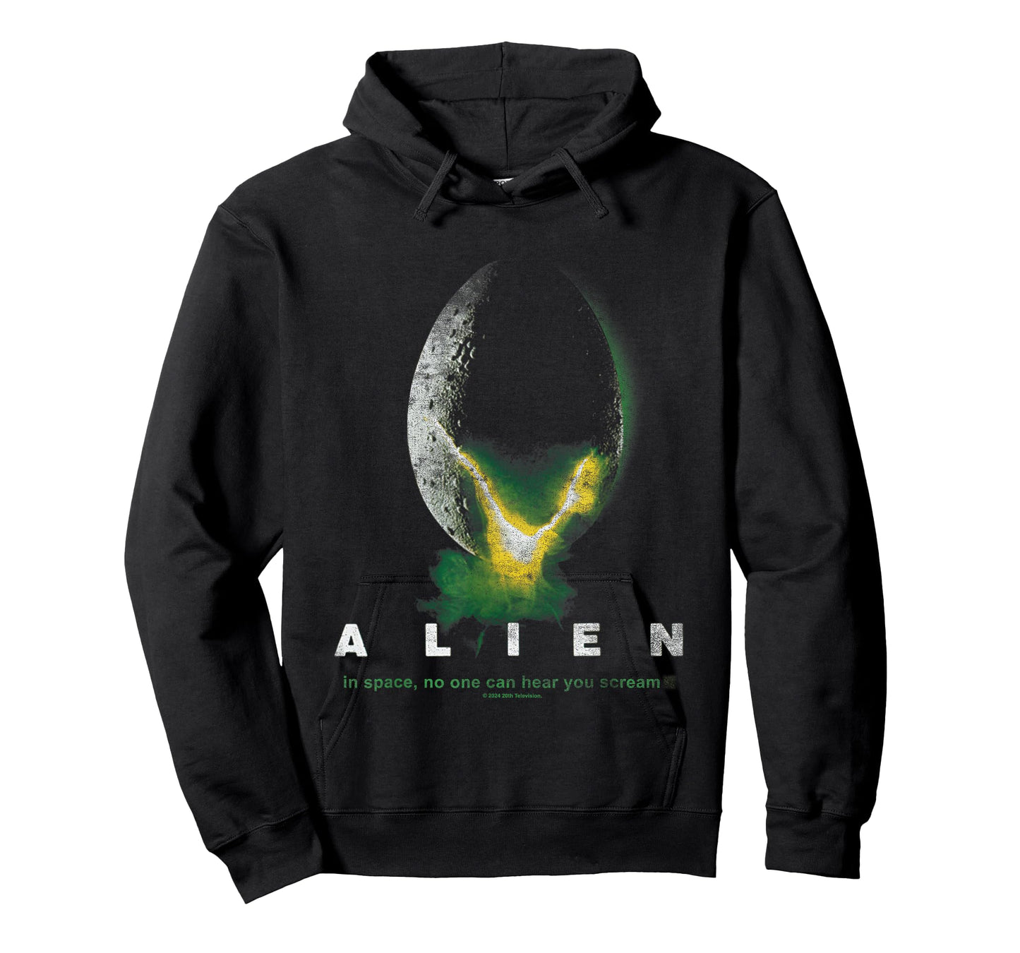 Aliens In Space No One Can Hear You Scream Distressed Logo T-Shirt