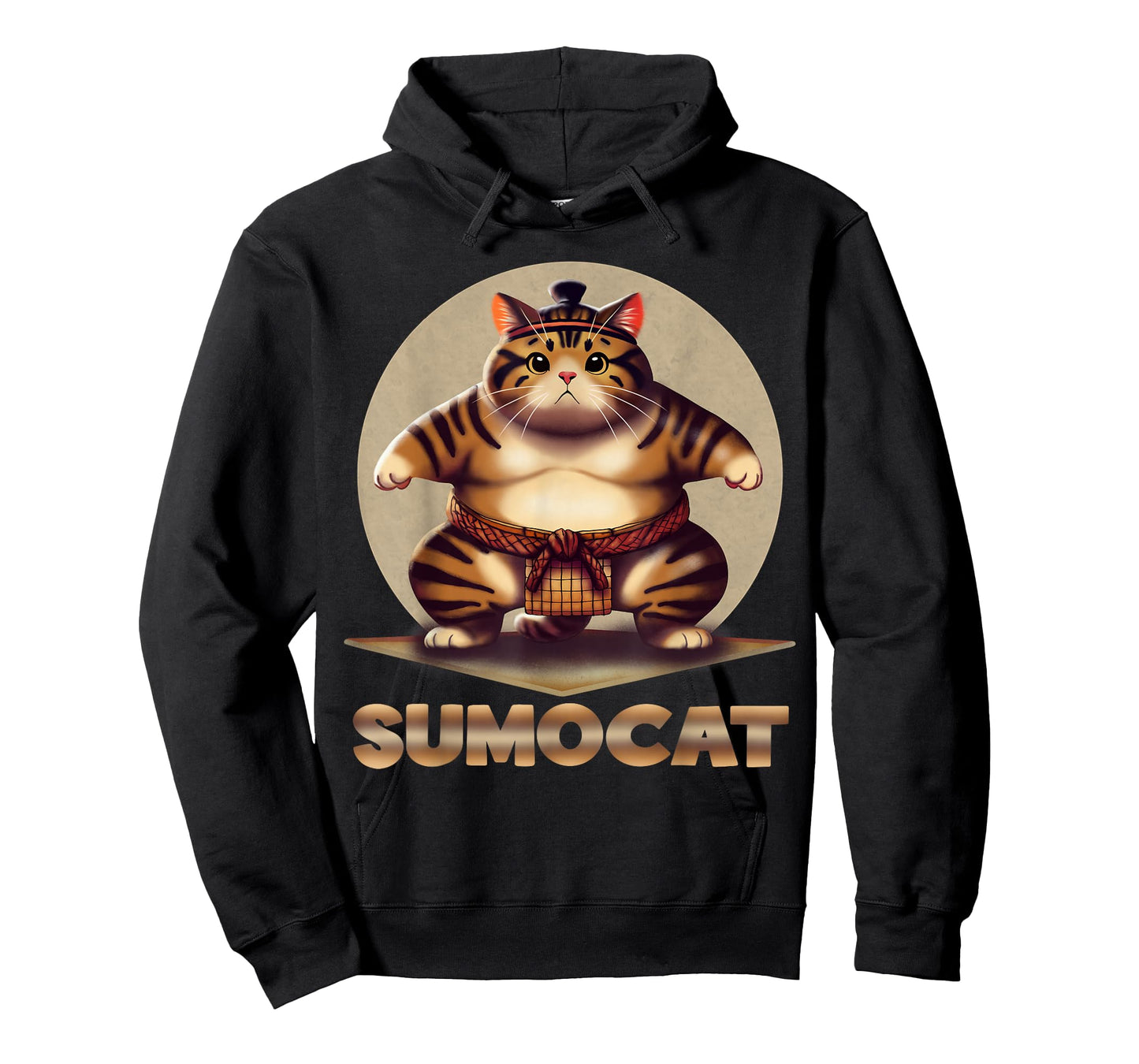 Funny Sumo Cat: Japanese Art T-Shirt