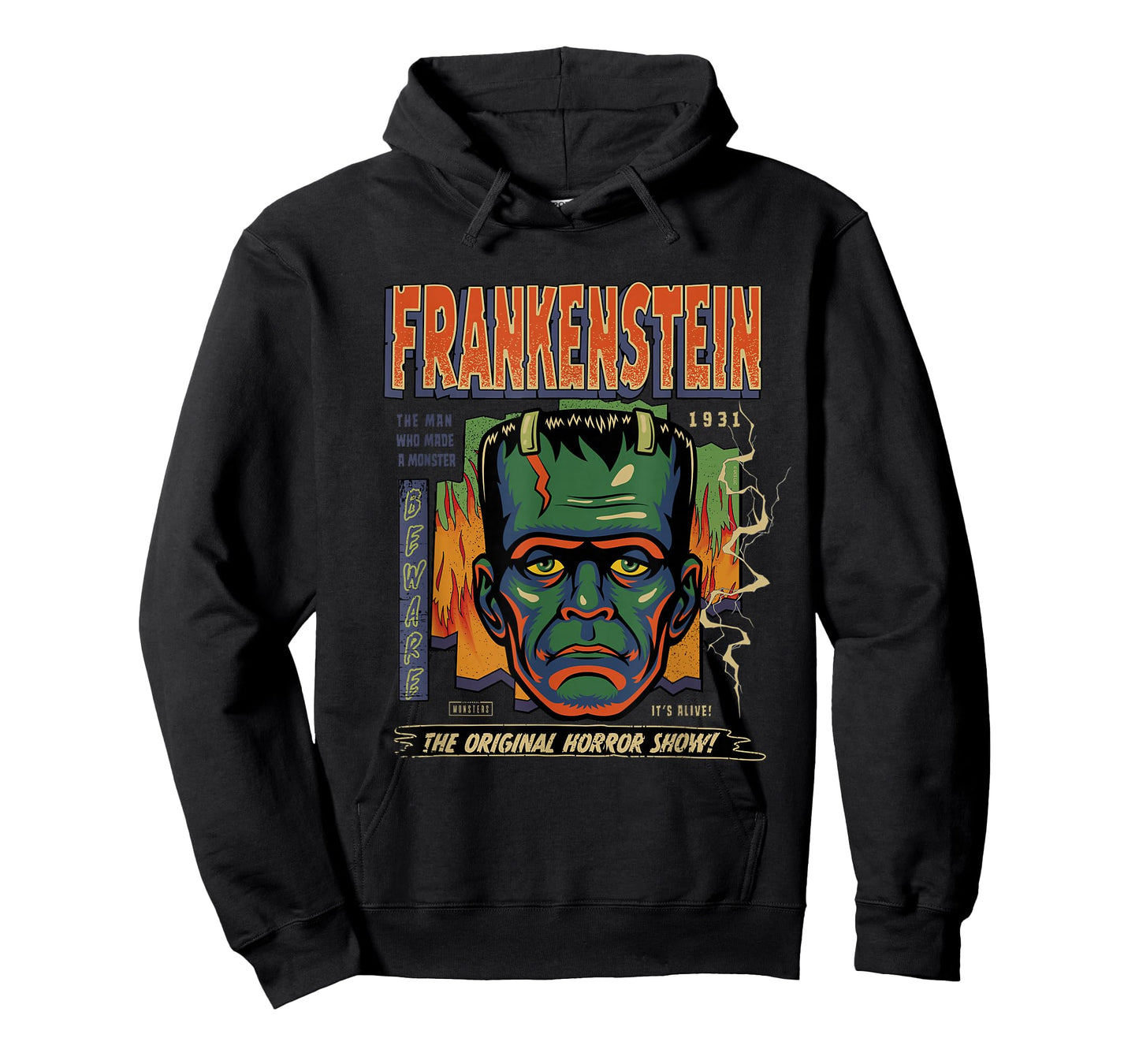 Universal Monsters Frankenstein Vintage Halloween Mask T-Shirt
