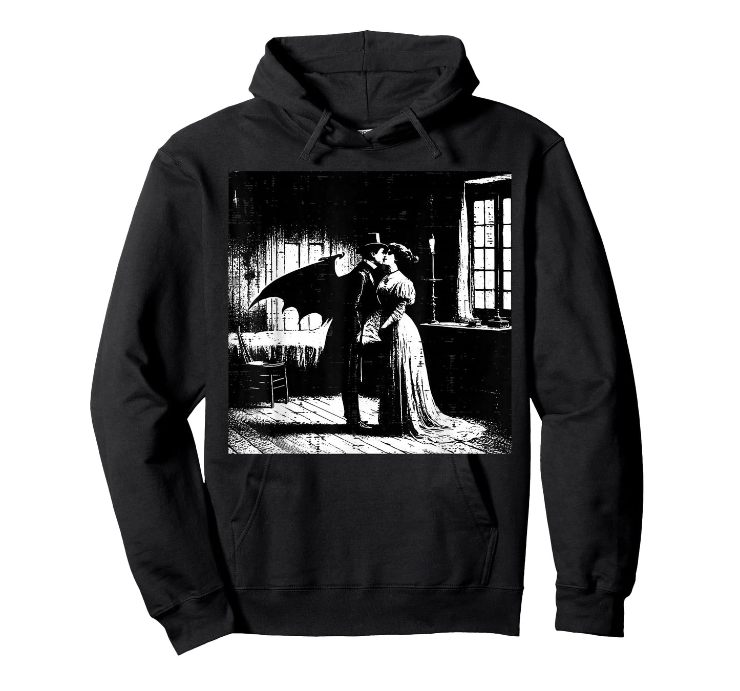 Halloween Vampire Kissing Woman Vintage Costume Men Women T-Shirt