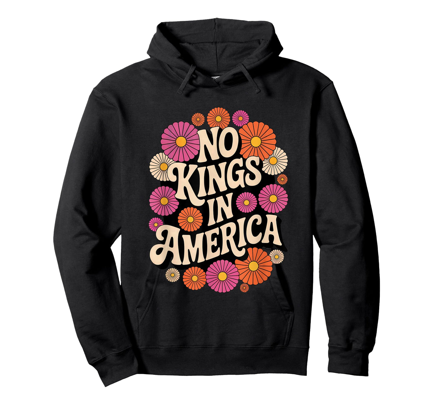 No Kings In America 70s Vintage Retro T-Shirt