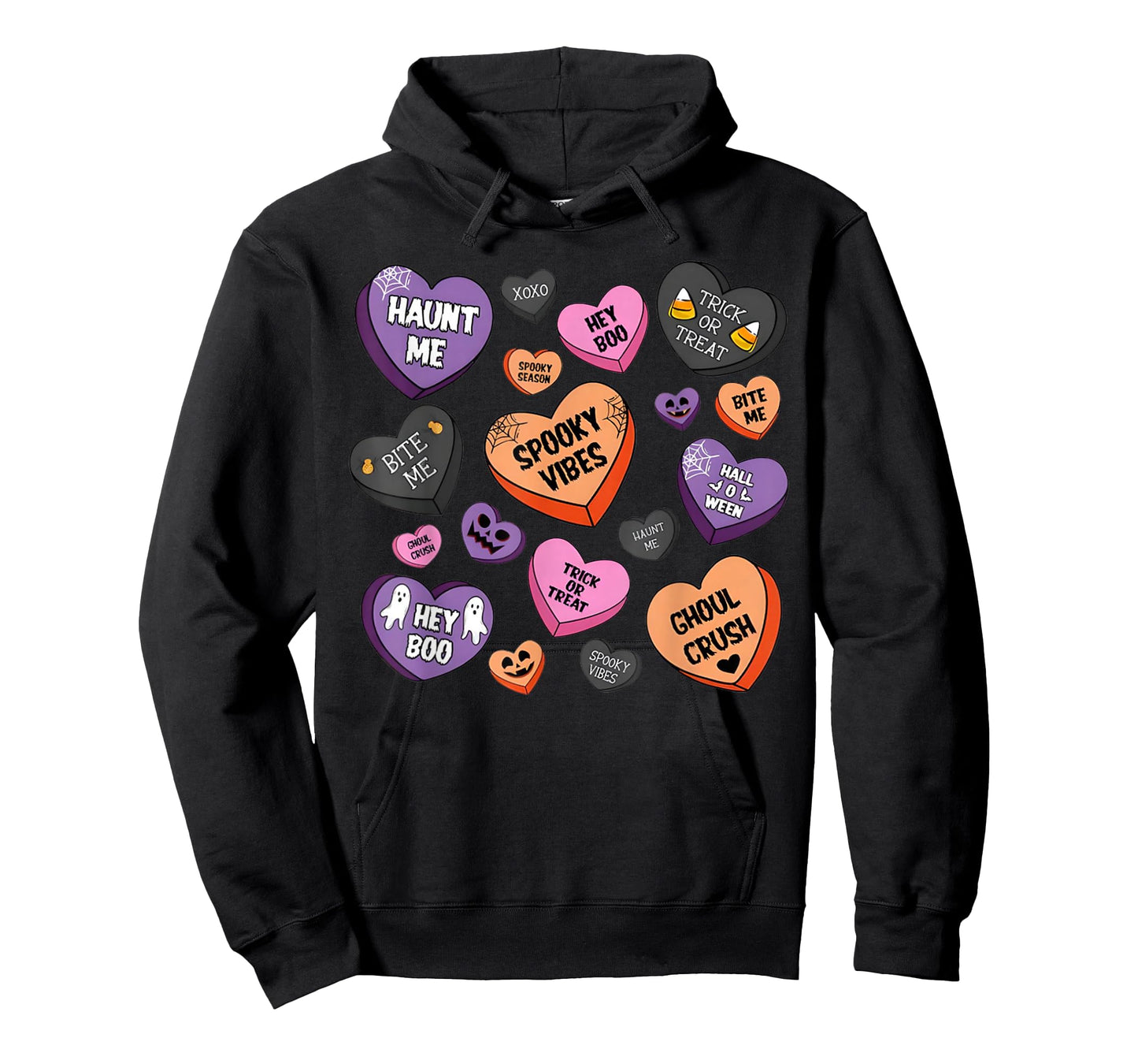 Horror Spooky Candy Heart Valentines Day Lover Tee Halloween T-Shirt