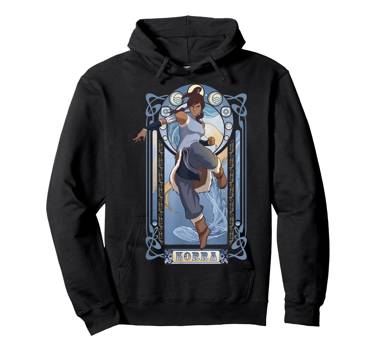 The Legend of Korra Elements Korra Art Nouveau Poster T-Shirt