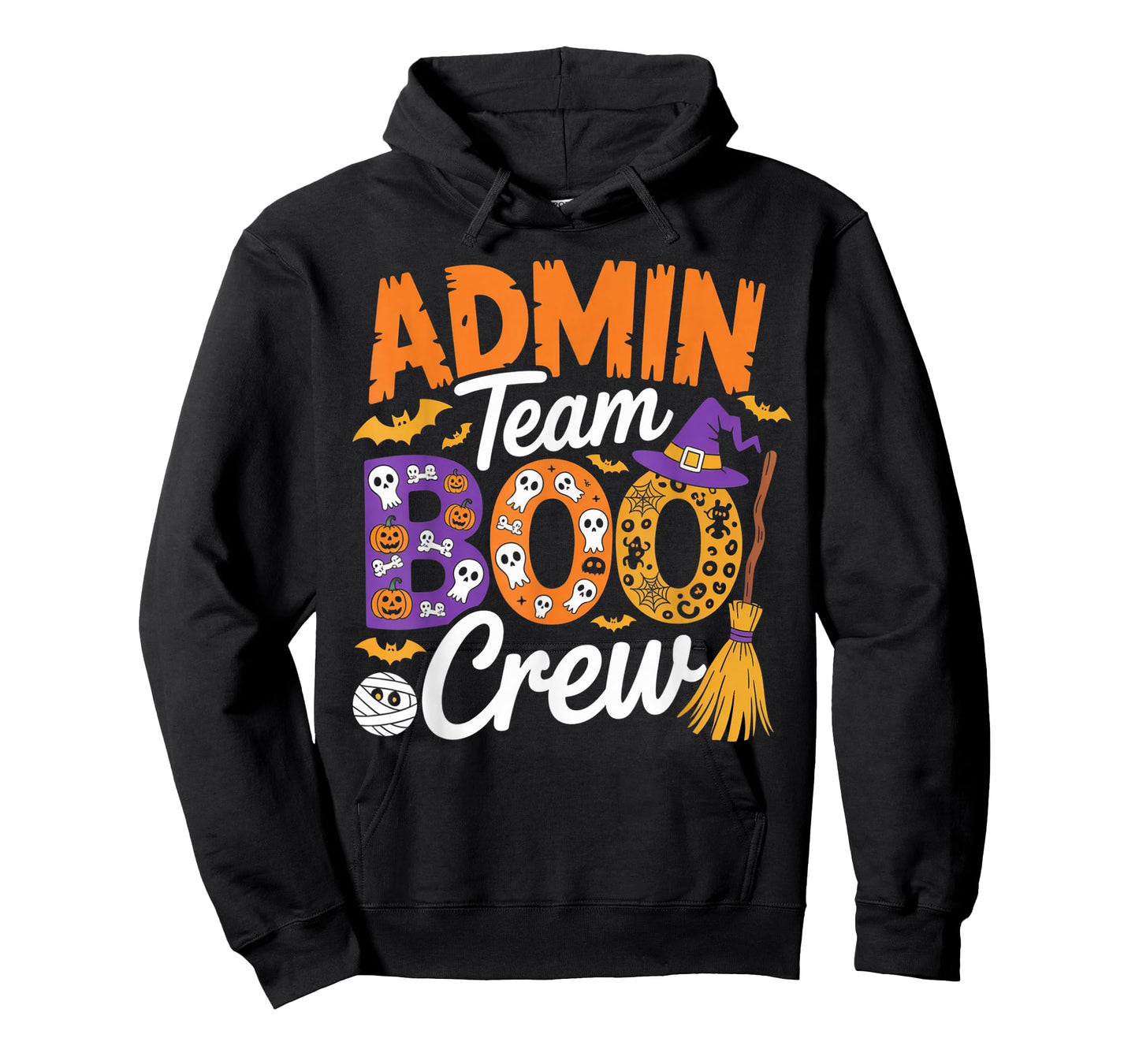 Admin Team Boo Crew Funny Halloween Outfit for Coworkers T-Shirt