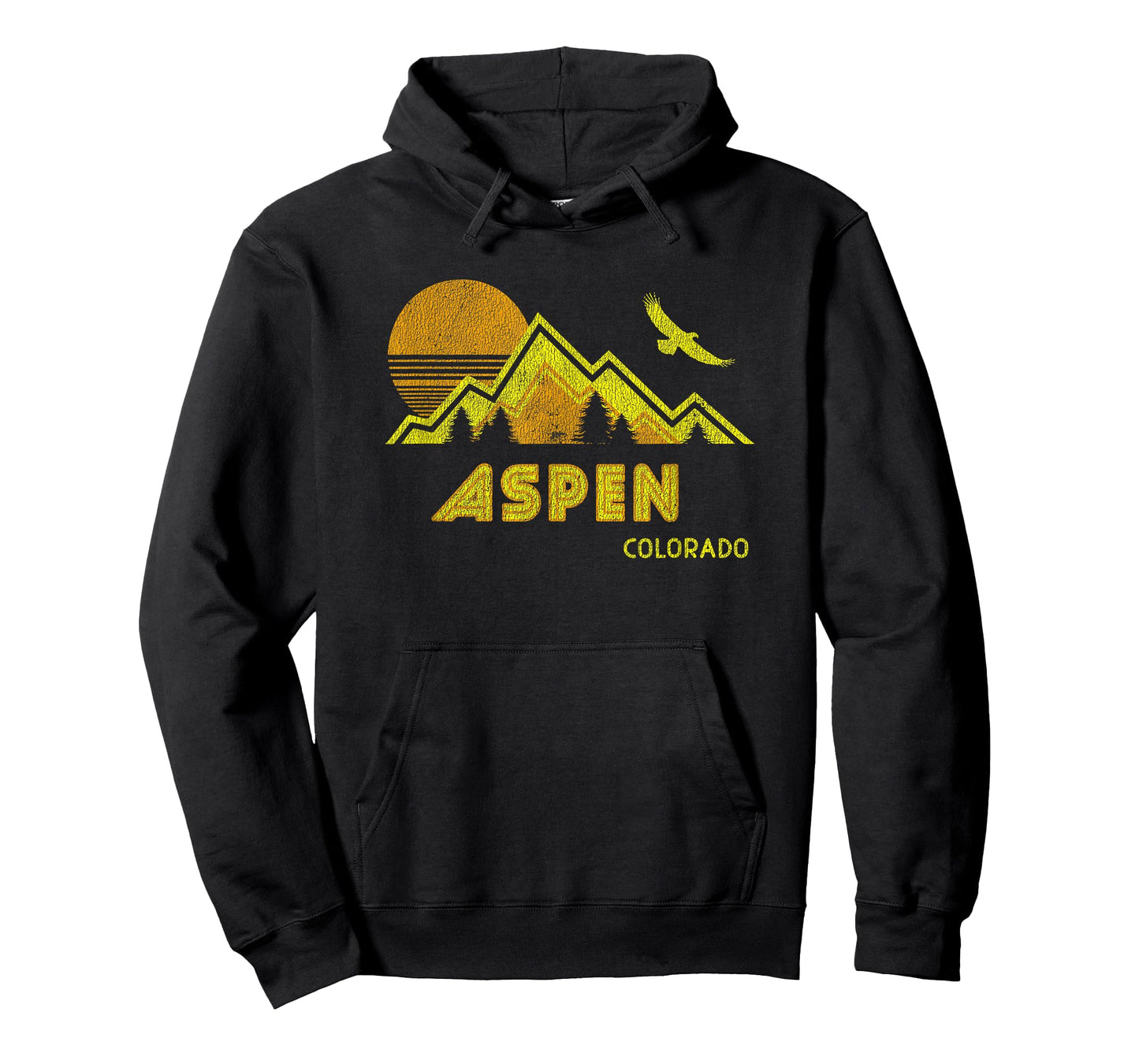 Retro Aspen Colorado T-Shirt Distressed Home Tee T-Shirt