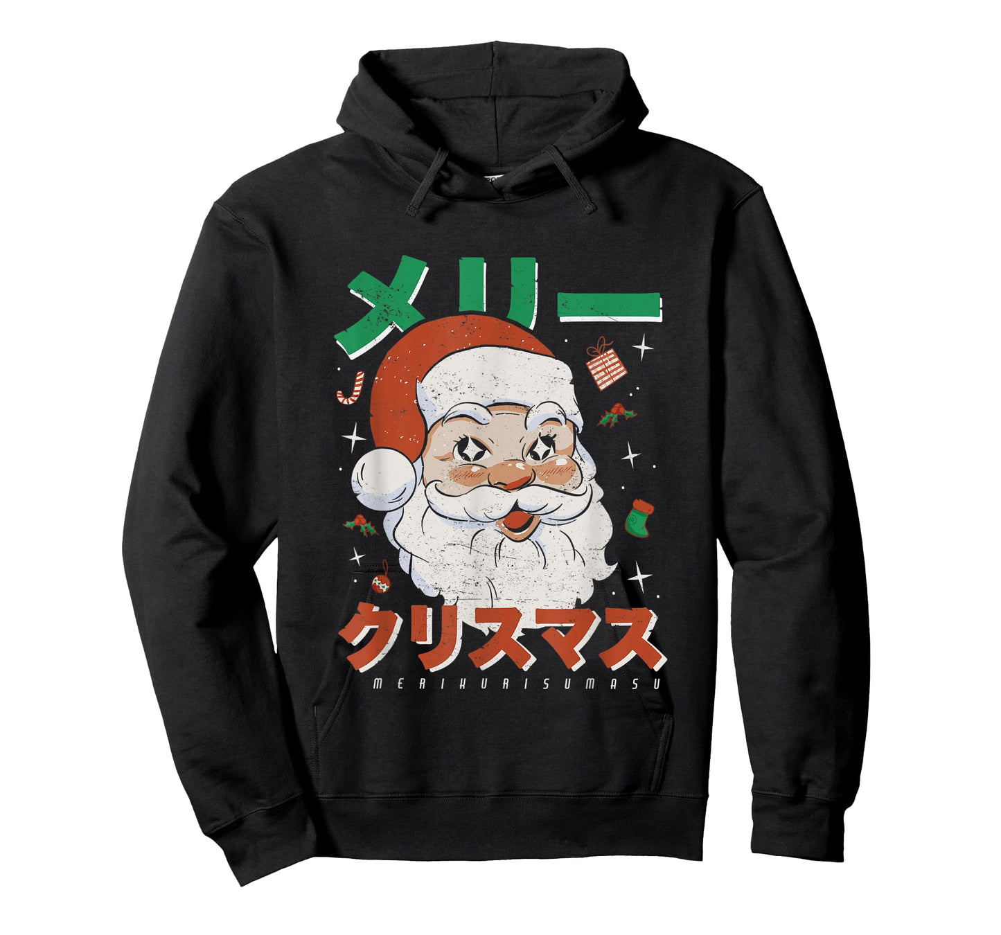 Retro Japan Otaku Japanese Vintage Santa Merry Christmas T-Shirt