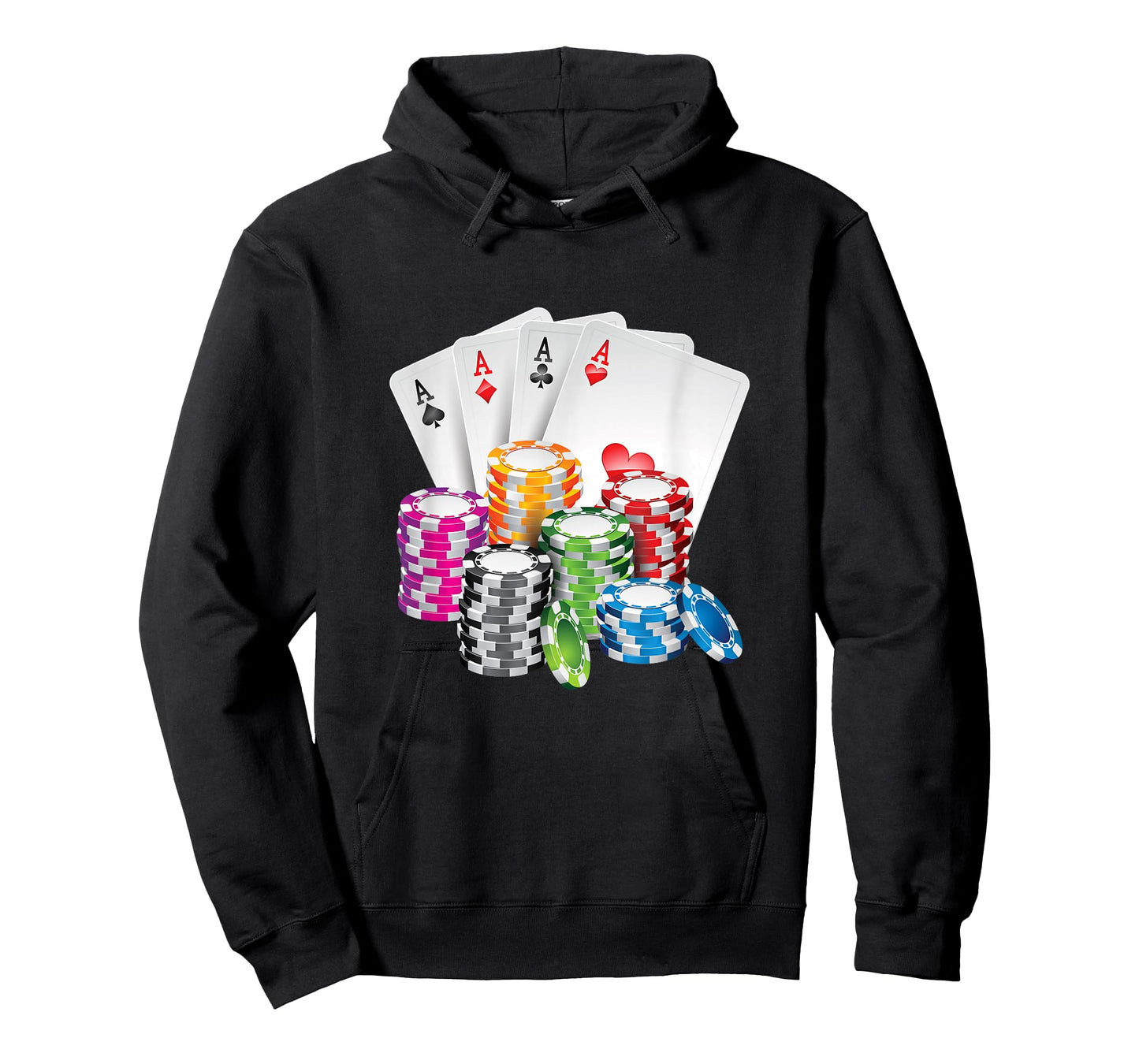 Poker Gambling Card Chips Casino Poker Holdem T-Shirt