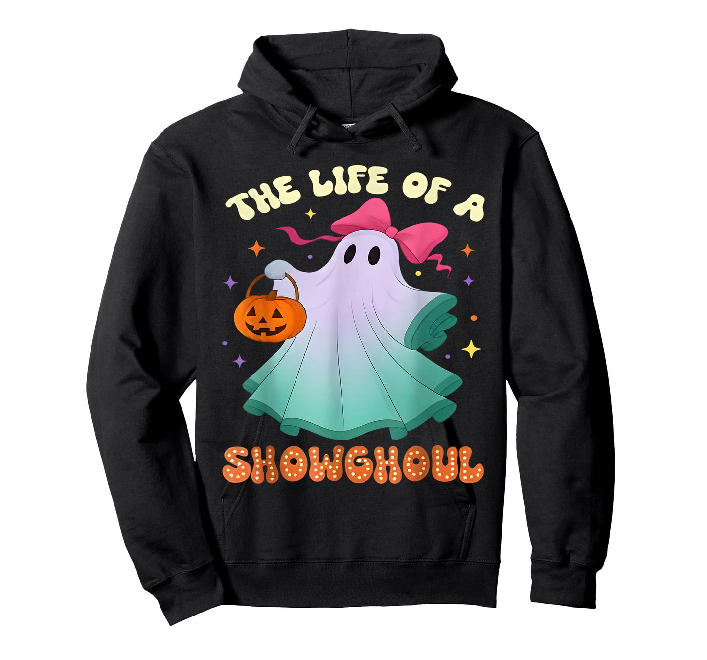 he Life of a Showghoul Retro Halloween Show Ghosts Girl T-Shirt