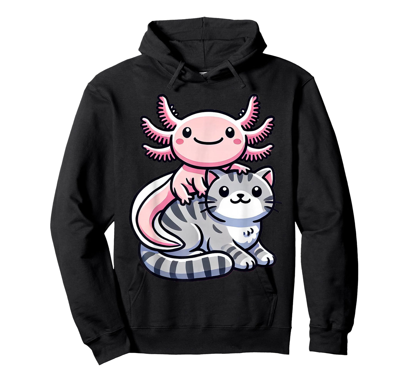 Anime Kawaii Axolotl Cat Kitten T-Shirt