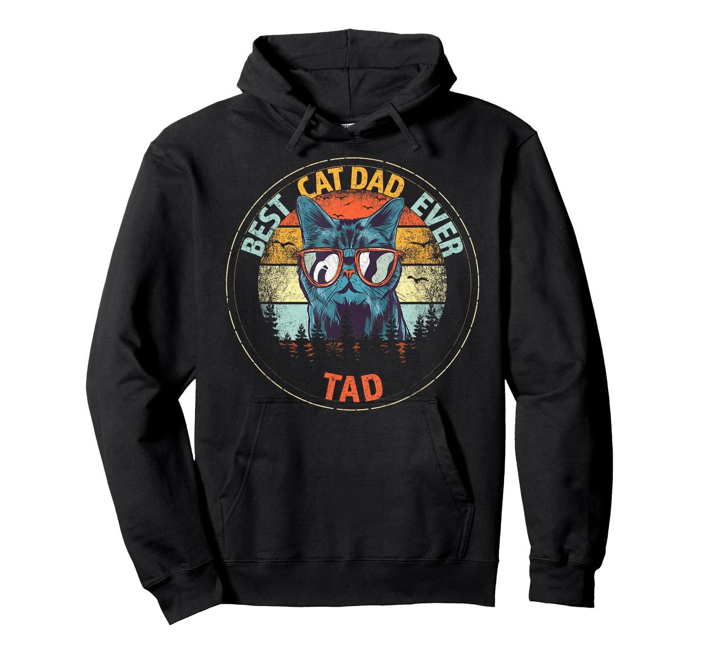 Tad Best Cat Dad Ever Funny Custom Personalized Name T-Shirt