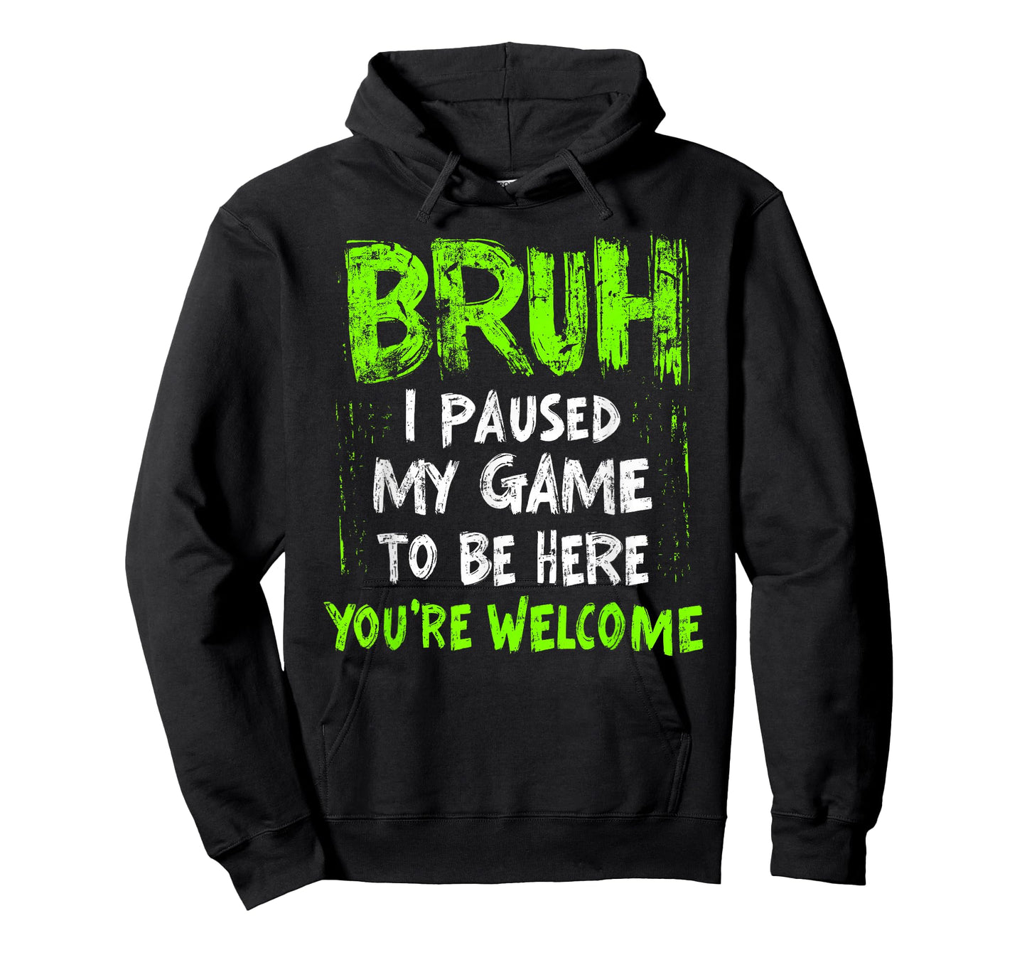 Funny Video Gamer Bruh I Paused My Game Teen Boys Gaming T-Shirt