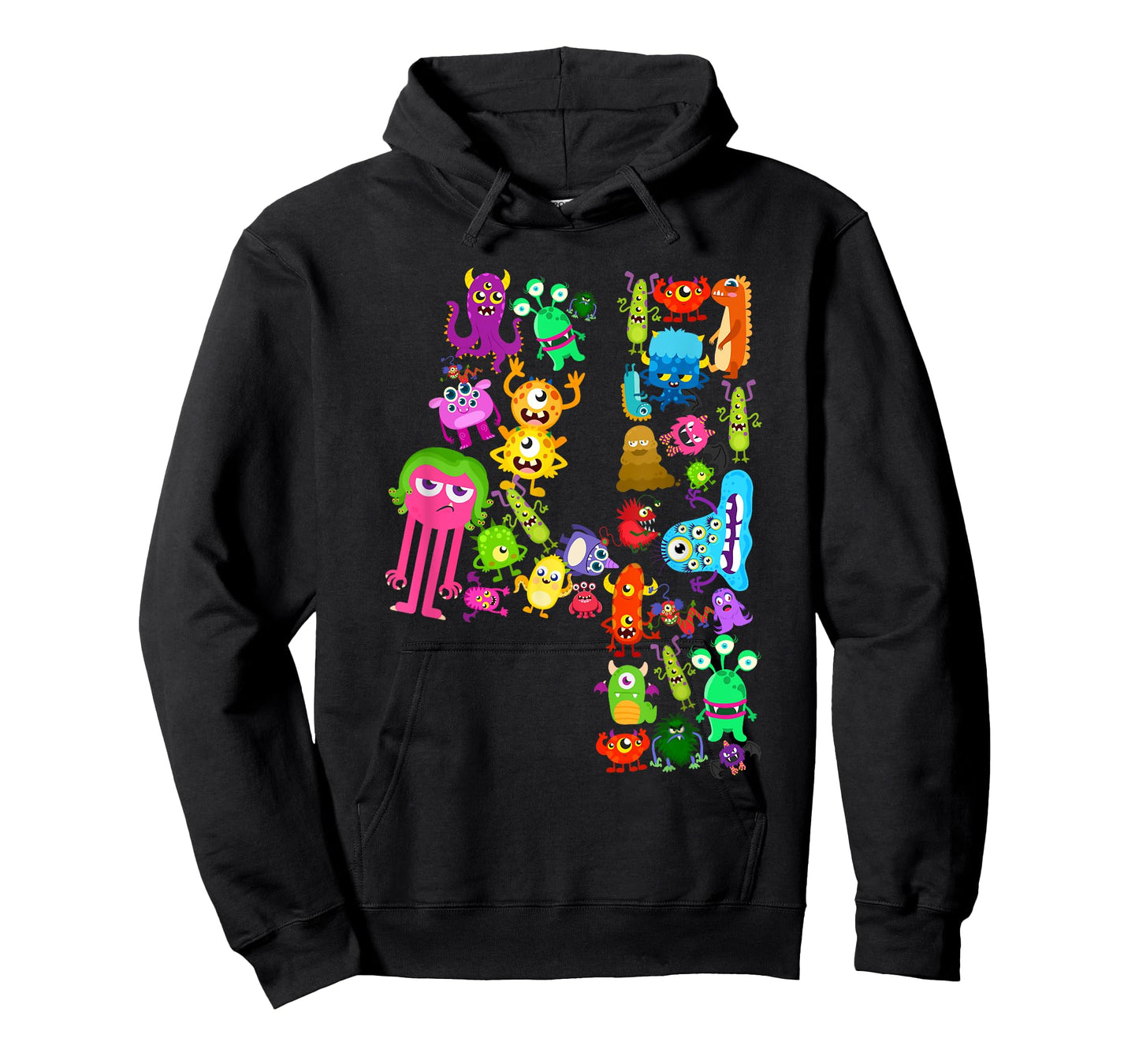 Little Monster 4 Four Years Kids 4th Birthday Party Monsters T-Shirt