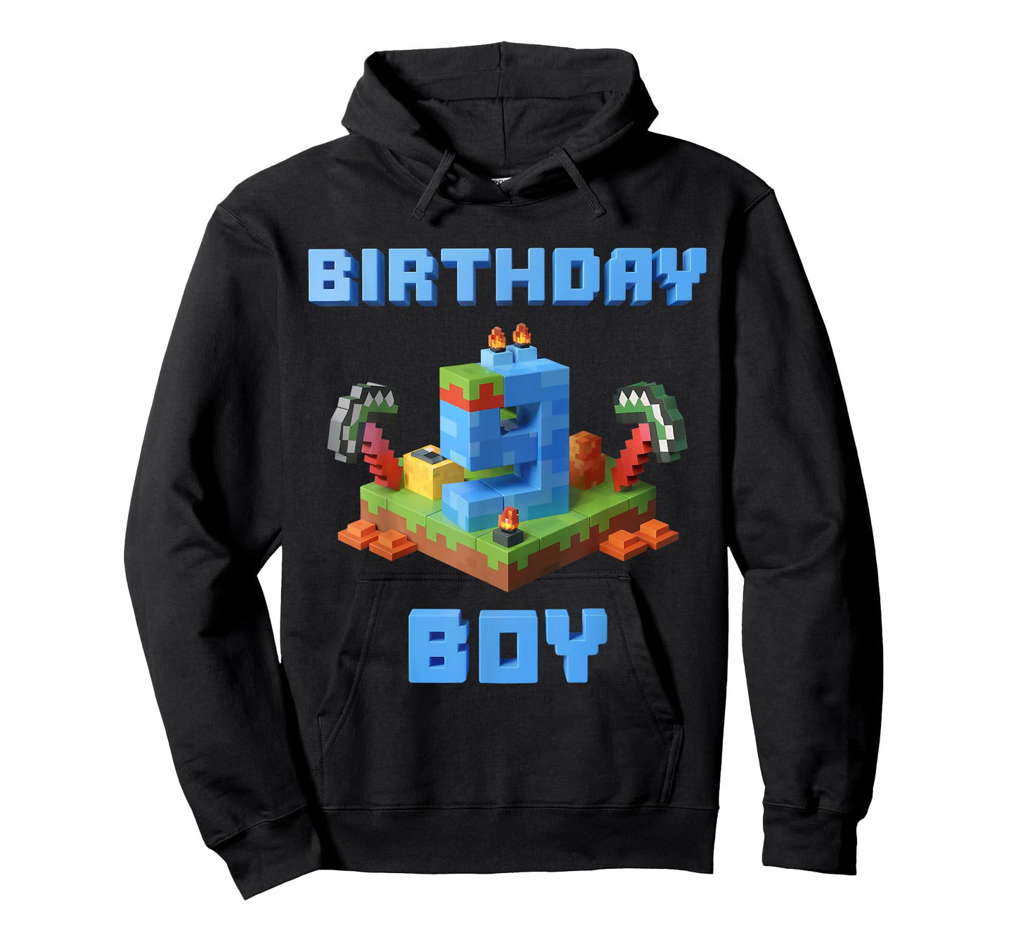 Fun 9th Birthday Pixel Art Video Game 9 Years Old Bday Boys T-Shirt