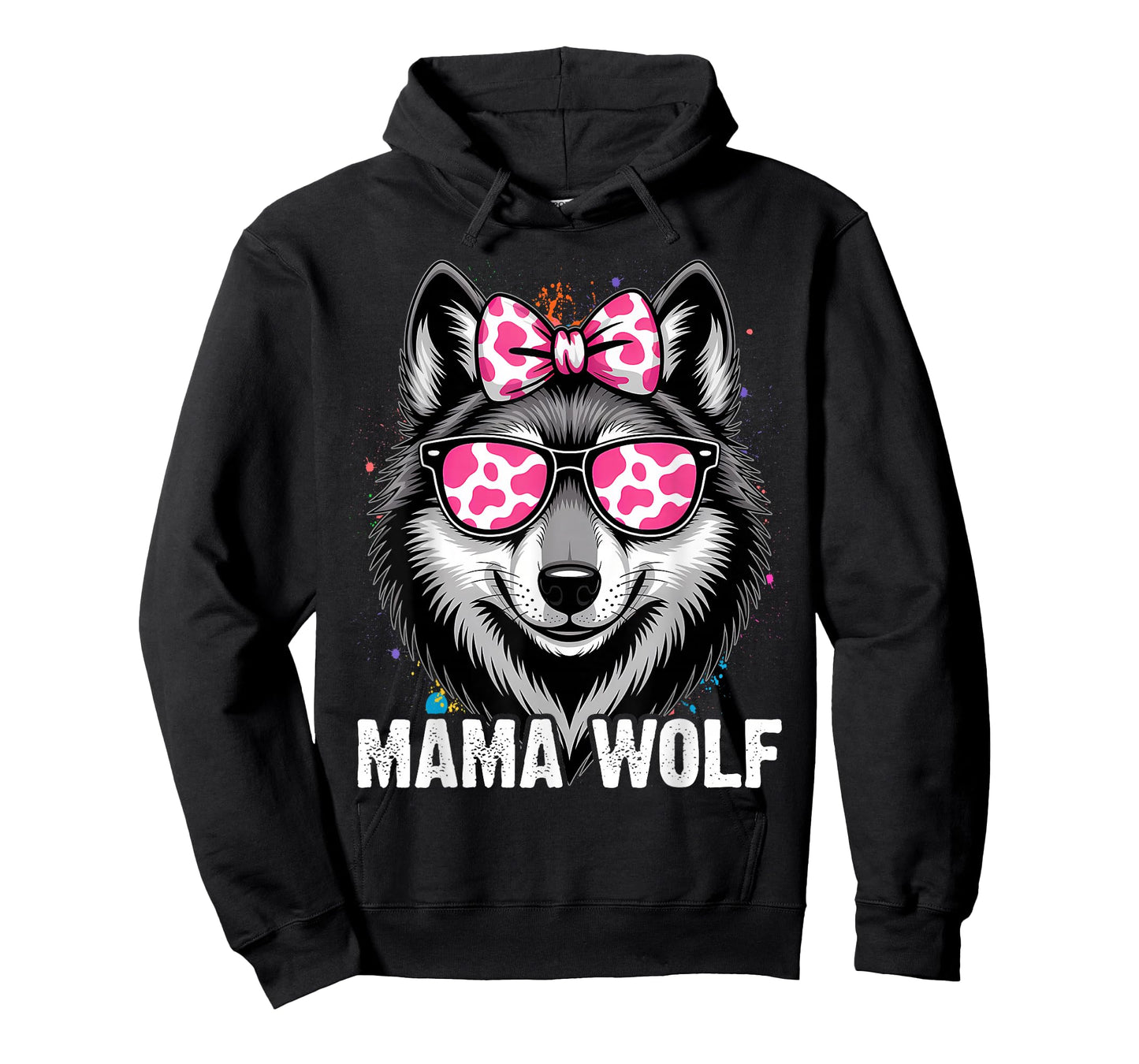 Mama Wolf Sunglasses Cute Wolf Mom Mothers Day T-Shirt