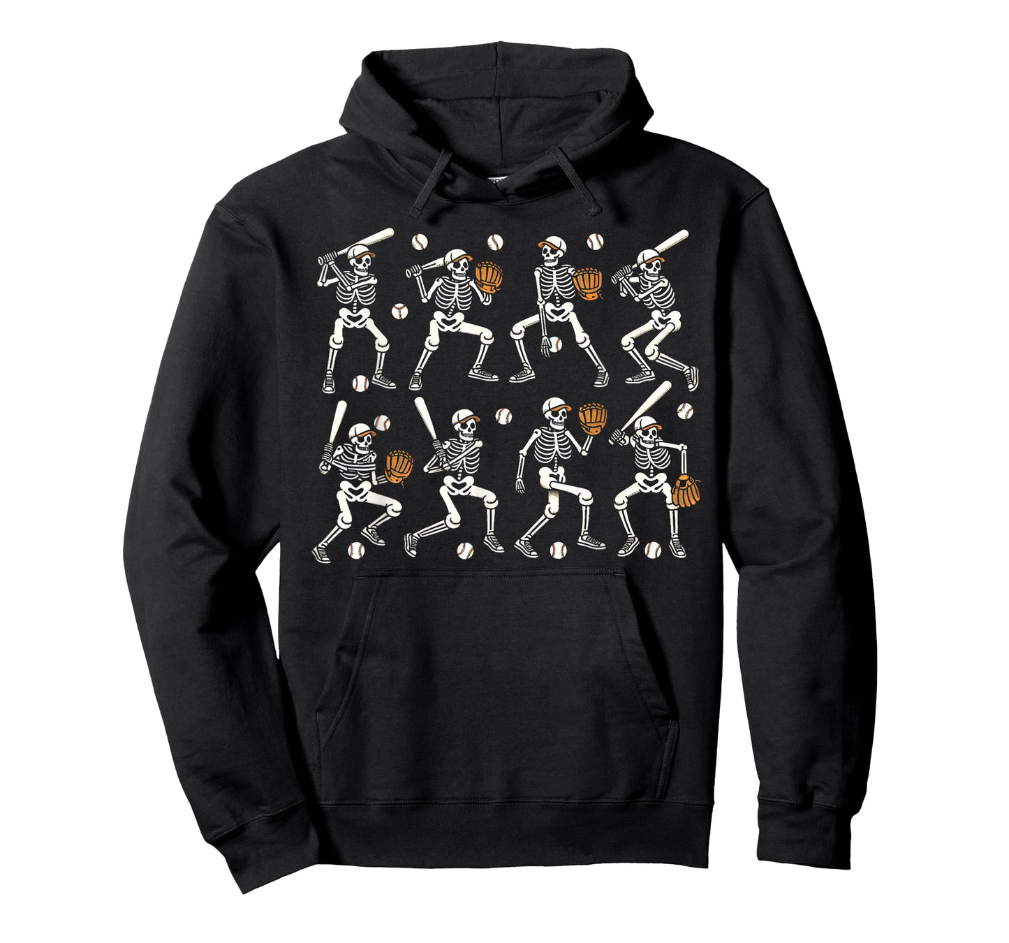 Funny Halloween Baseball Skeletons Play Baseball Boys Kids T-Shirt