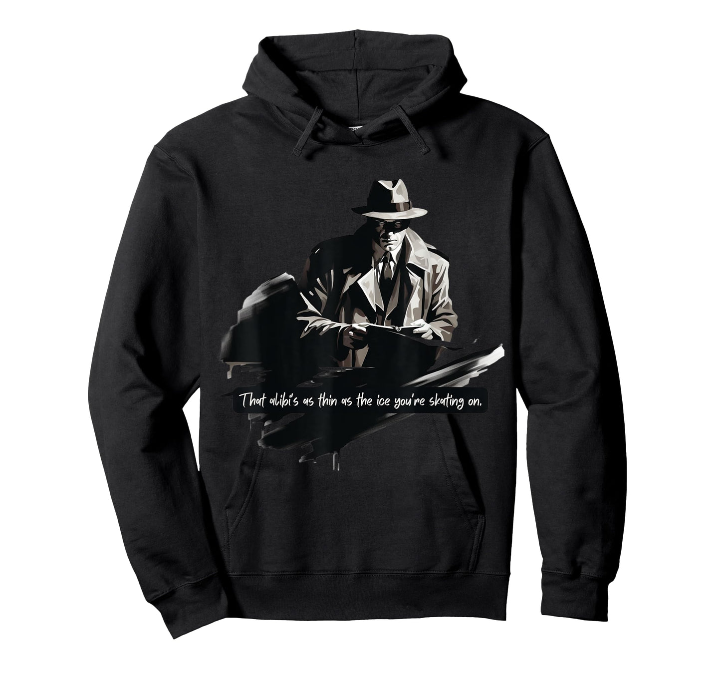 Film Noir Detective: Thin Ice Alibi T-Shirt