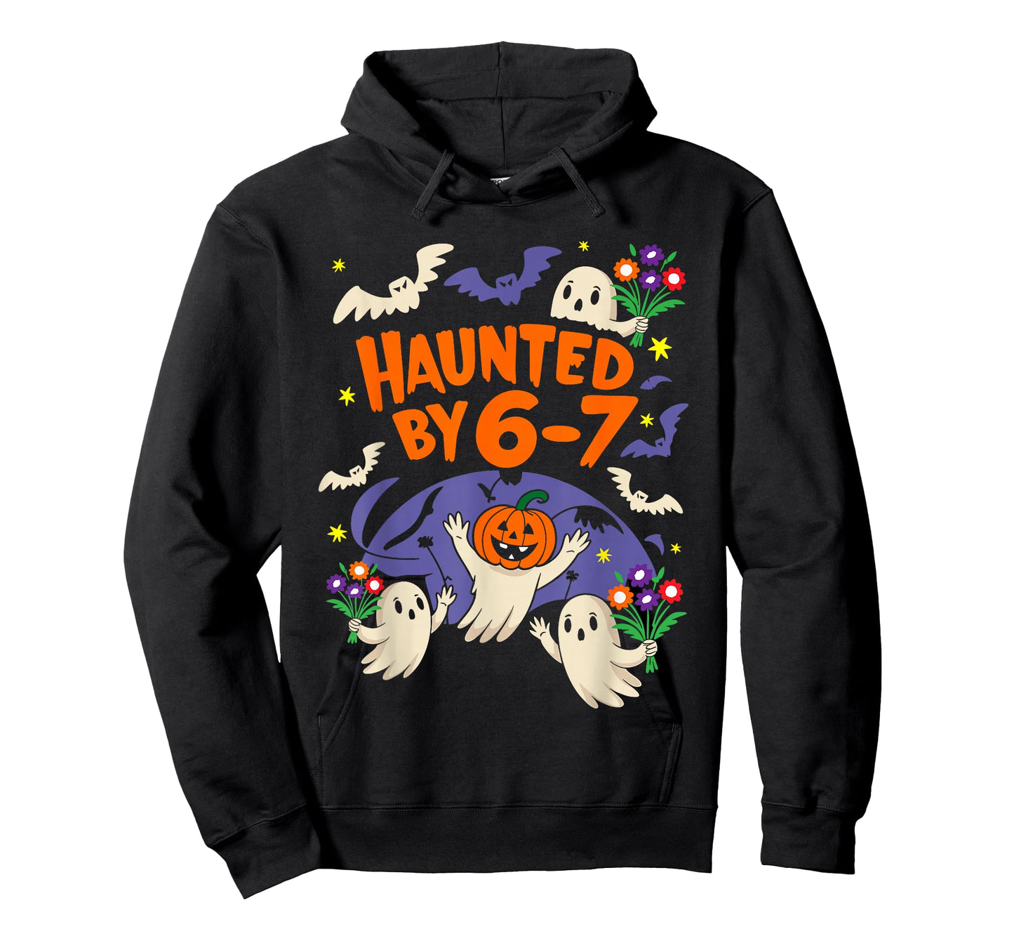 Haunted by 67 Funny Six Seven Meme Spooky Ghost Halloween T-Shirt