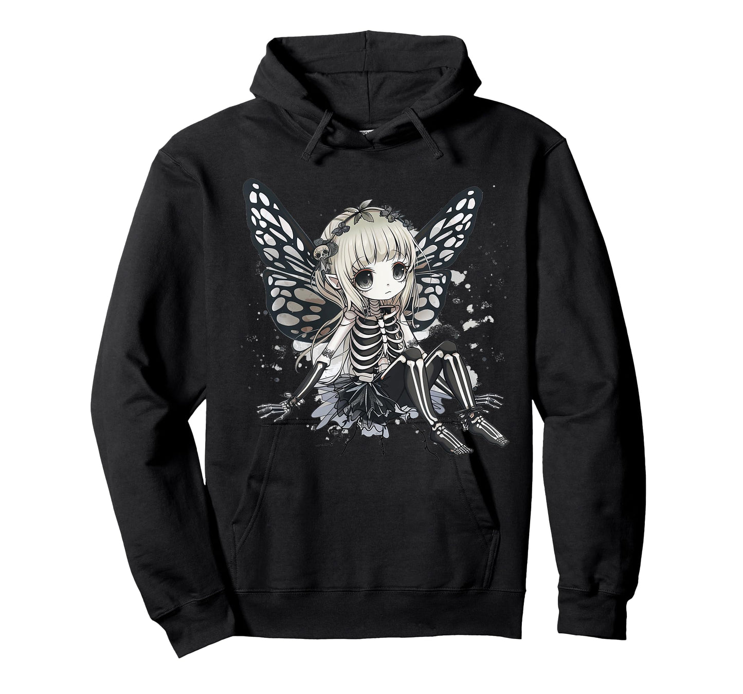 Skeleton Fairy Anime Goth Kawaii T-Shirt