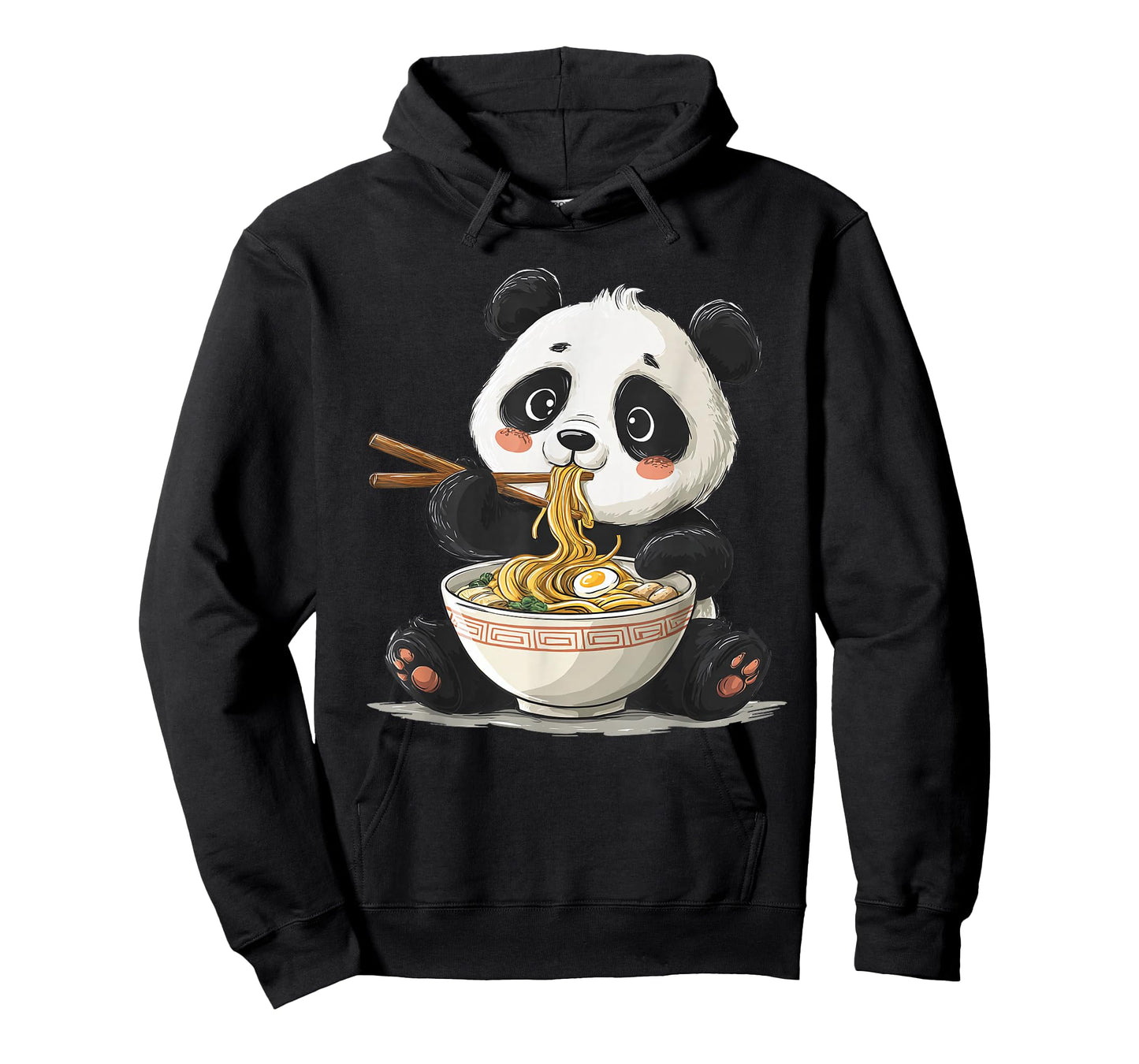 Cute Panda Ramen Japanese Anime T-Shirt