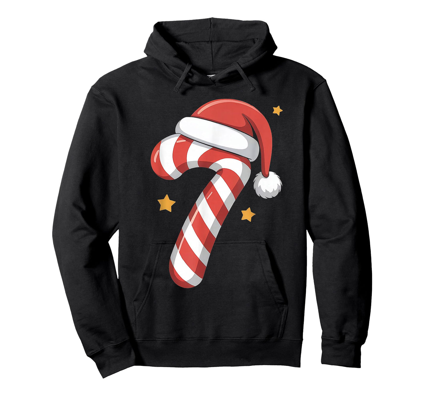 Xmas Candy Cane 7 Santa Hat Six Seven Matching Christmas T-Shirt