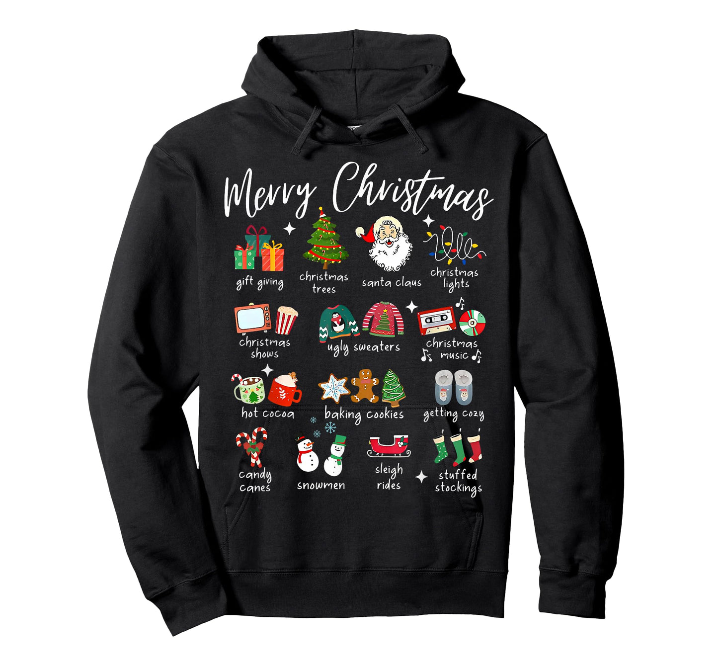 Santa Gingerbread Candy Canes Christmas Xmas Family Holiday T-Shirt