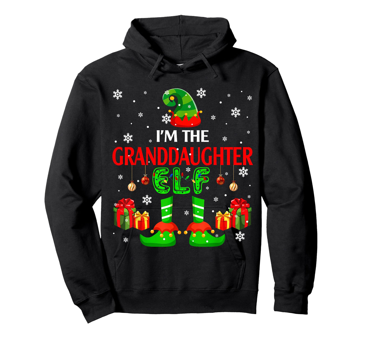 I'm The Granddaughter Elf Cute Xmas Elf Costume Funny Family T-Shirt