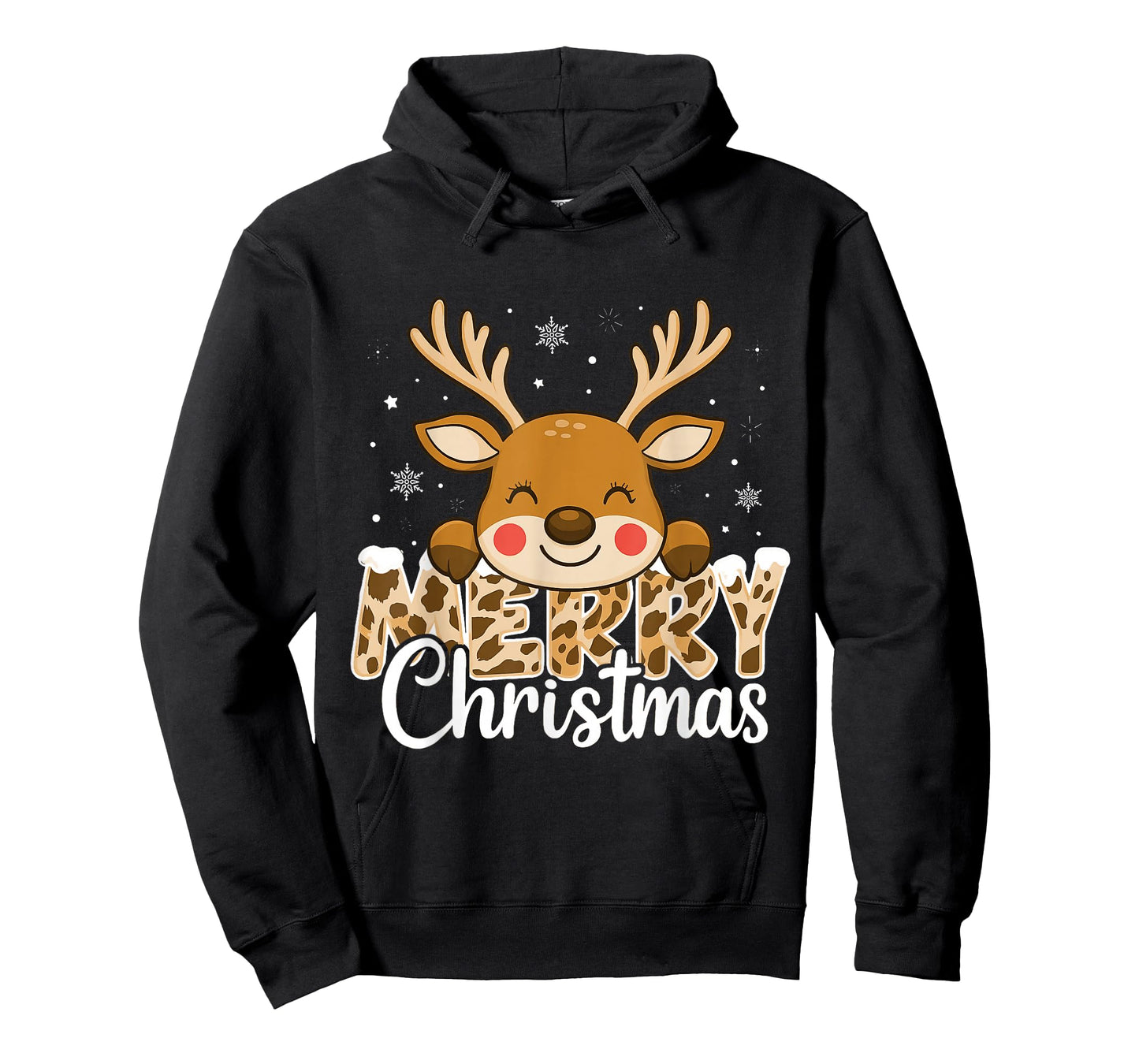 Retro Xmas Merry Christmas Reindeer Family Matching T-Shirt