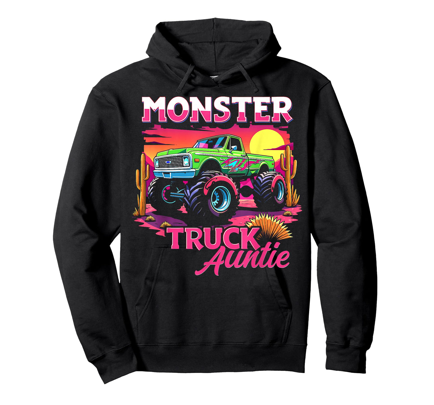 Monster Truck Auntie Matching Family Monster Truck Aunt T-Shirt
