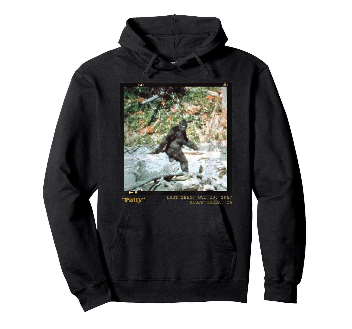 Bigfoot History Tees Historic Bigfoot Photography Patty the Bigfoot T-Shirt