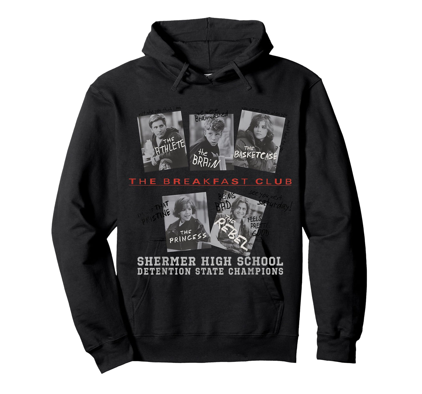 The Breakfast Club Detention Champions Front & Back T-Shirt