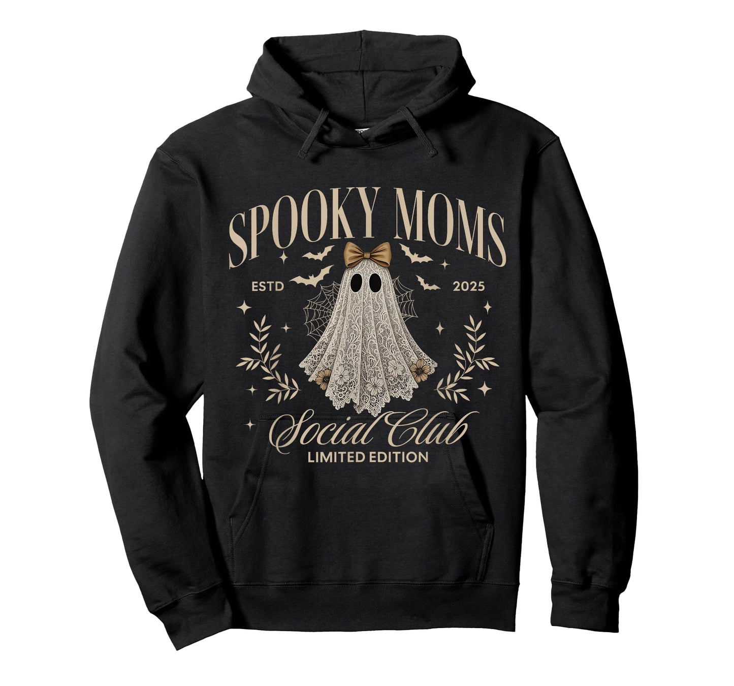 Halloween Moms Social Club Boo Ghost Halloween Spooky Mama T-Shirt