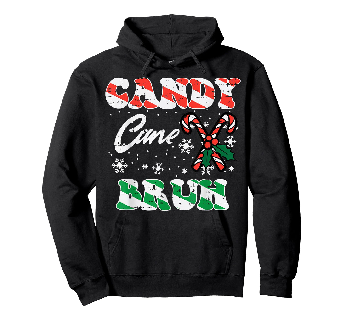 Christmas Candy Cane Bruh Xmas Meme Kids Toddlers Women Men T-Shirt