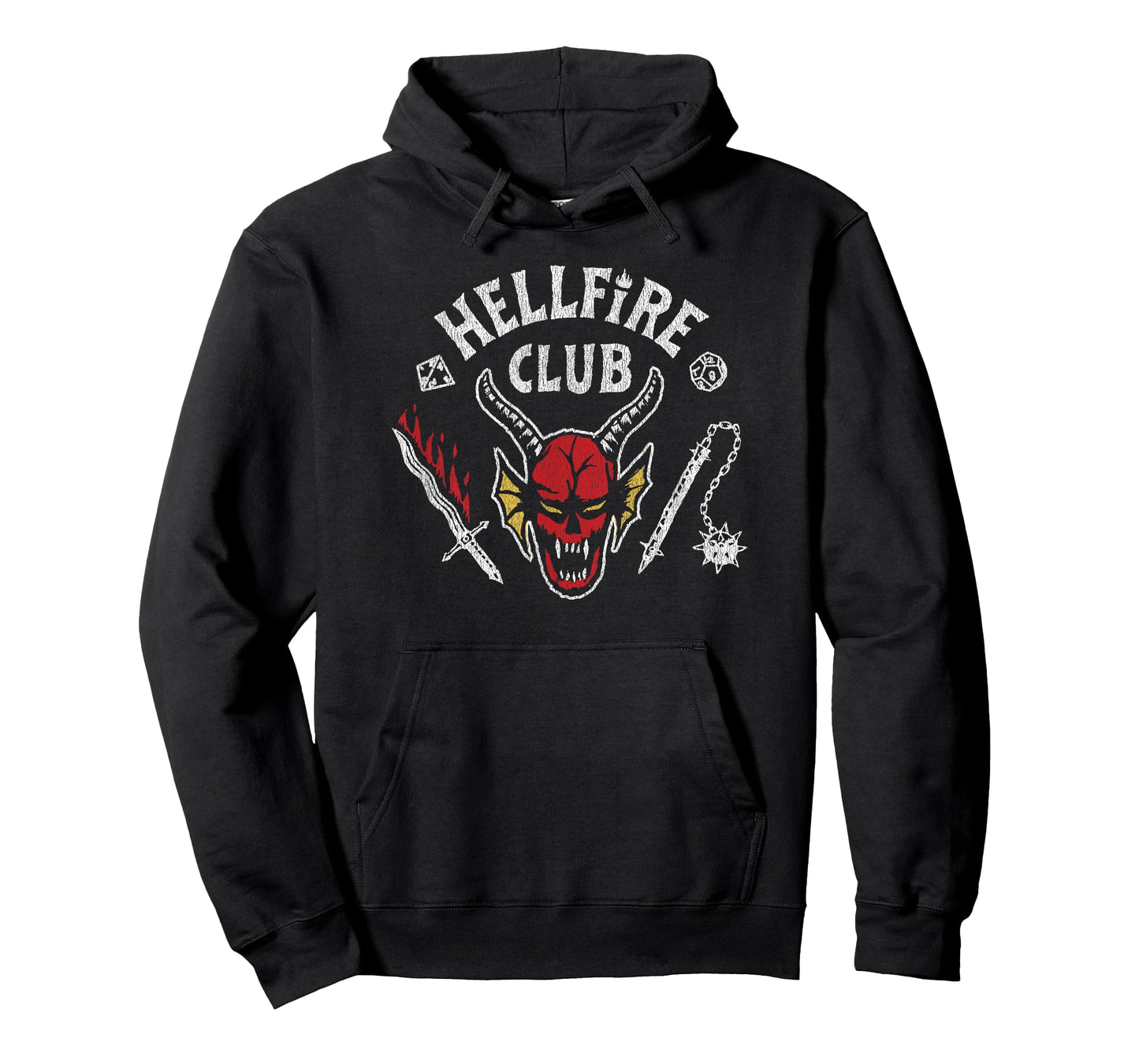 Stranger Things 4 Hellfire Club Skull & Weapons T-Shirt