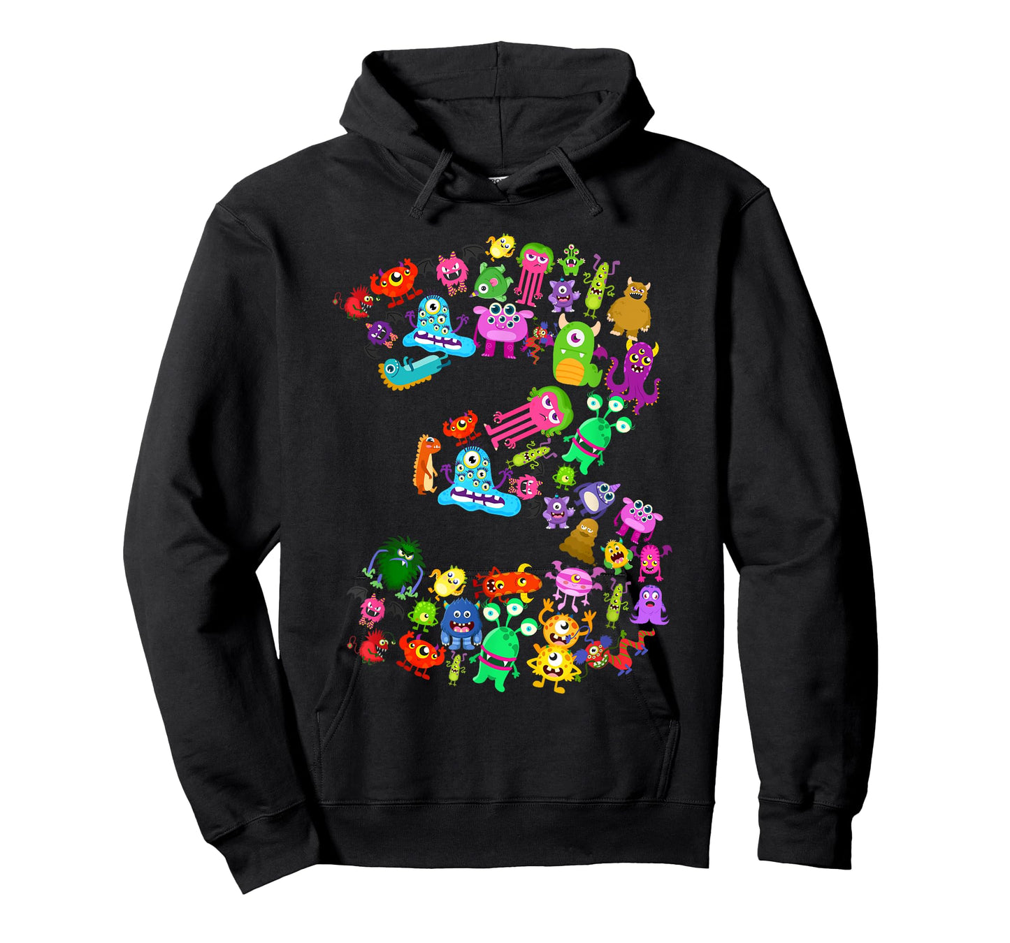 3rd Birthday Party Monster Themed Number 3 Little Monster T-Shirt