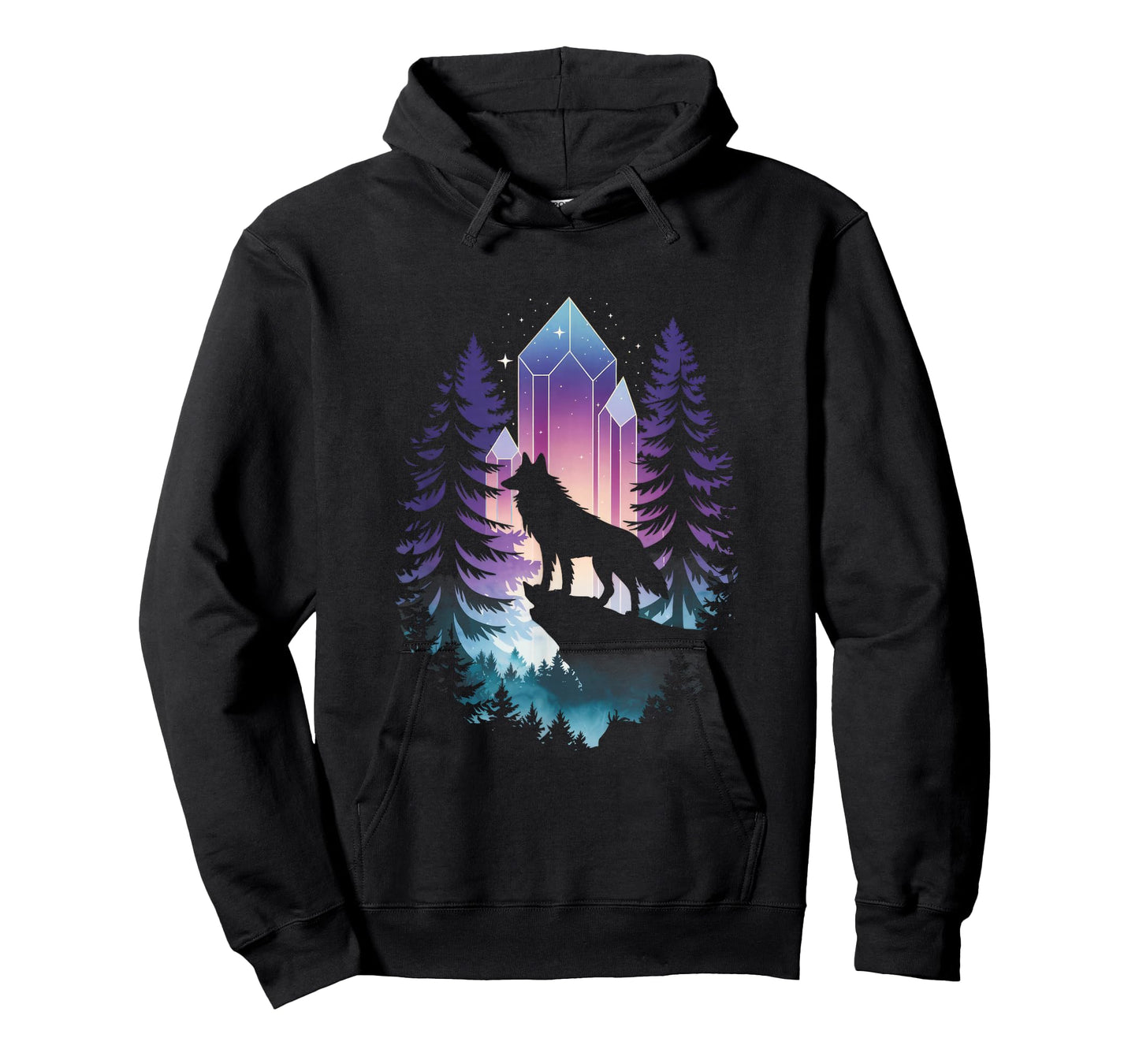 Wolf Forest Spirit Animal Anime T-Shirt