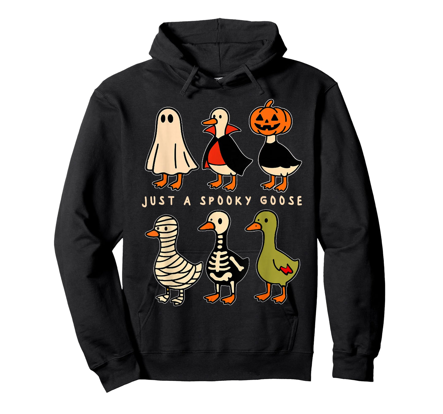 Just A Spooky Goose Halloween Silly Goose Funny Halloween T-Shirt