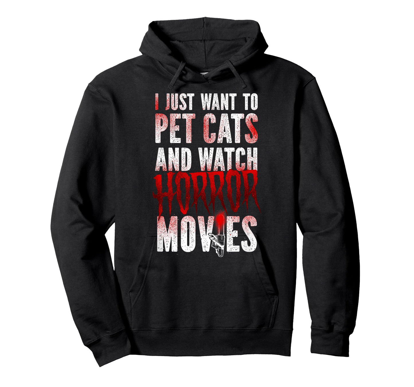 Scary Horror Movie I Just Want To Pet Cats And Watch T-Shirt